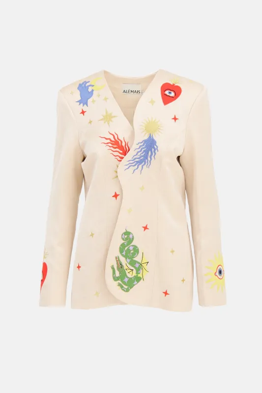 Embroidered Lou Open Blazer sold by VSP Consignment
