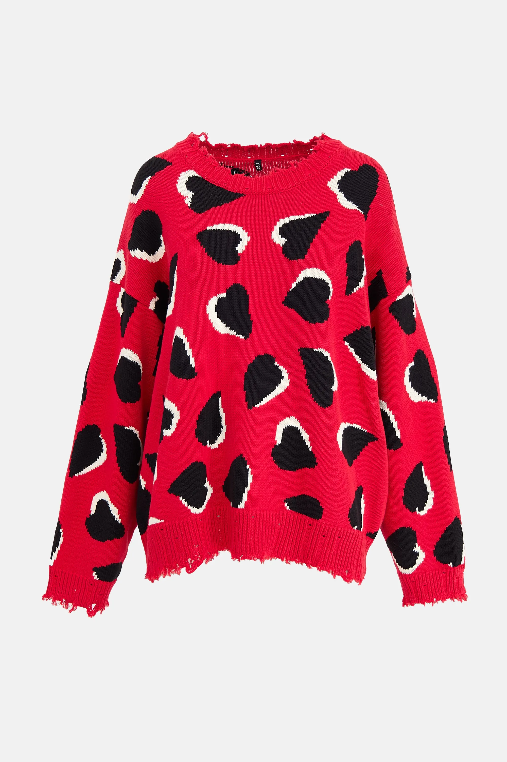 Distressed Heart Sweater sold by VSP Consignment