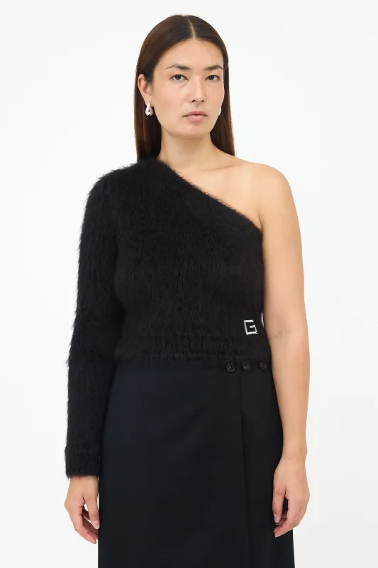 FW 2023 Mohair One Shoulder Sweater made by Gucci