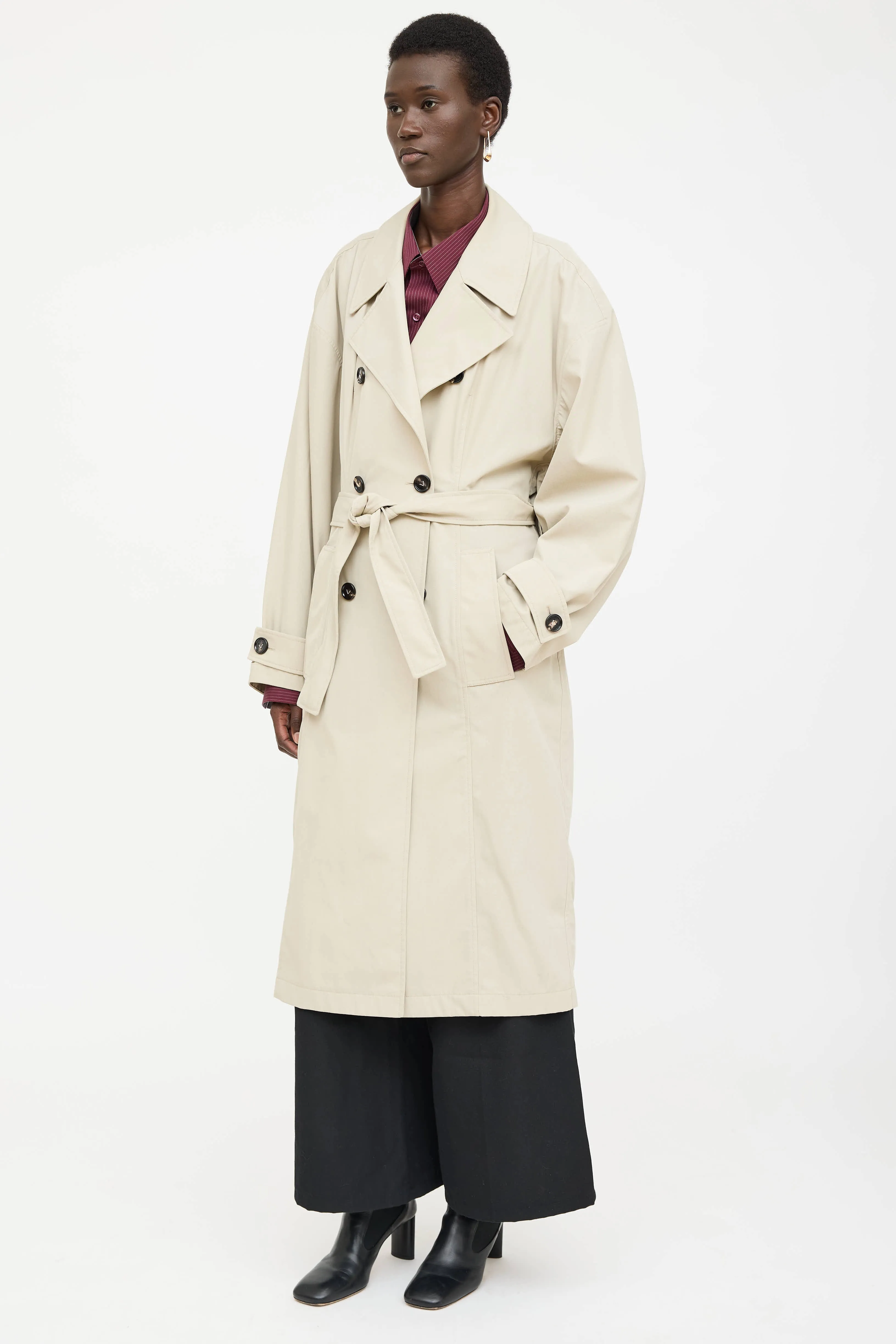 Double Breasted Belted Trench Coat sold by VSP Consignment product image thumbnail 3