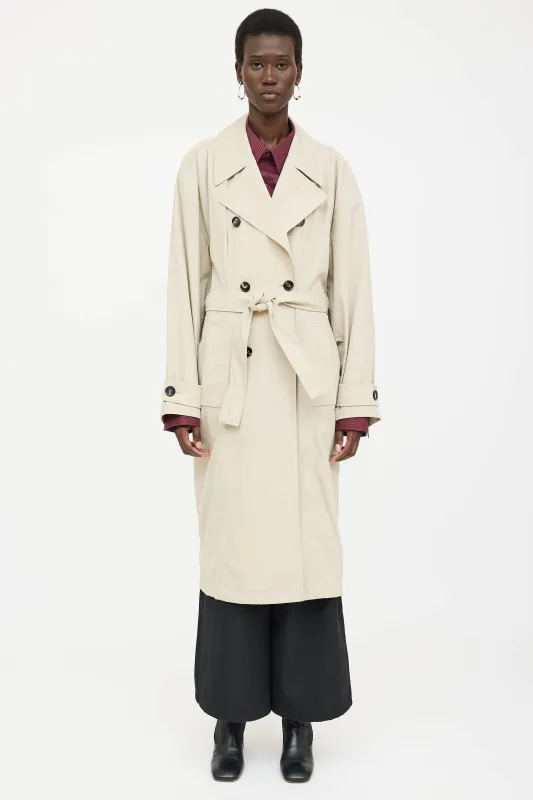 Double Breasted Belted Trench Coat sold by VSP Consignment