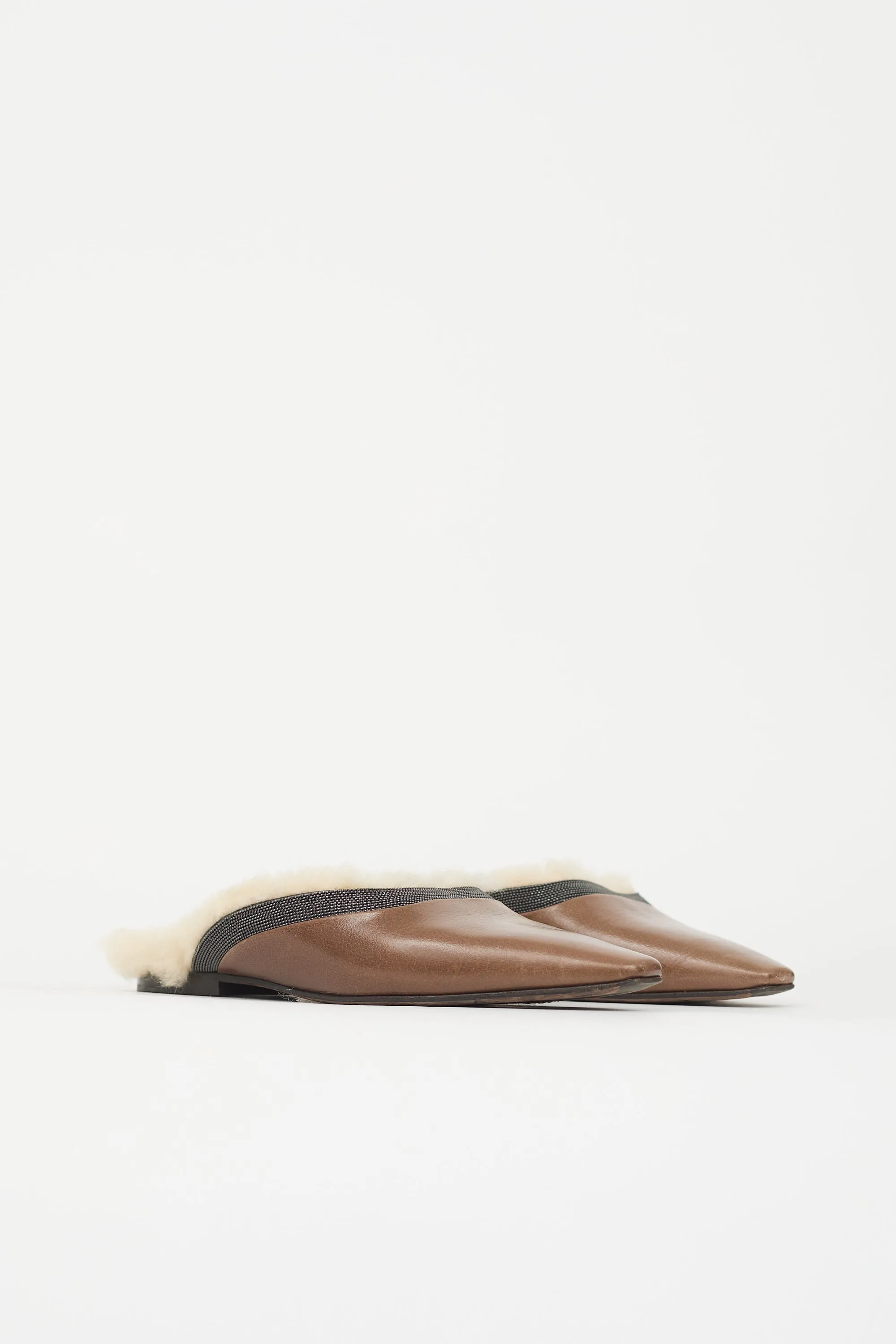 Shearling & Monili Mule sold by VSP Consignment product image thumbnail 3