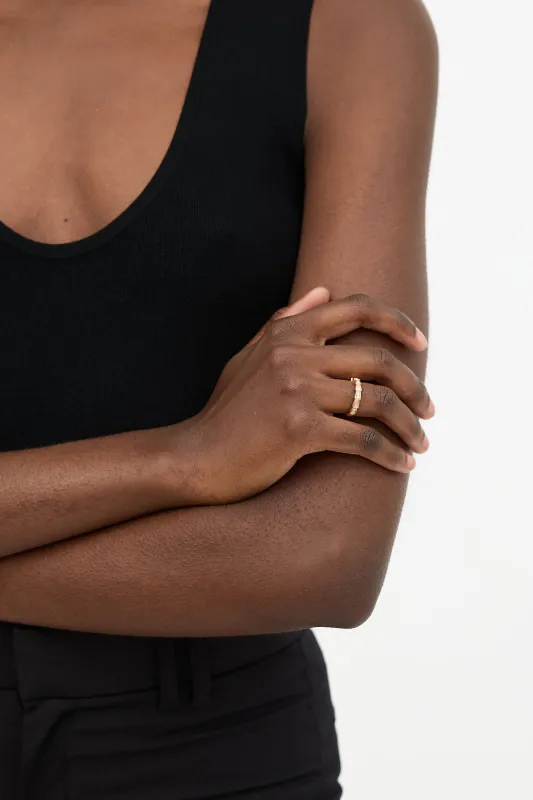 18k Gold & Diamond Serpenti Viper Ring sold by VSP Consignment