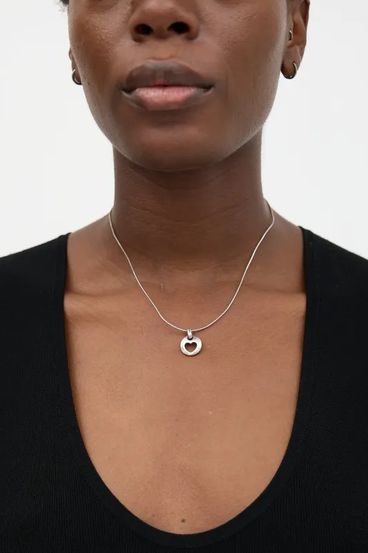 1999 Stencil Heart Necklace sold by VSP Consignment