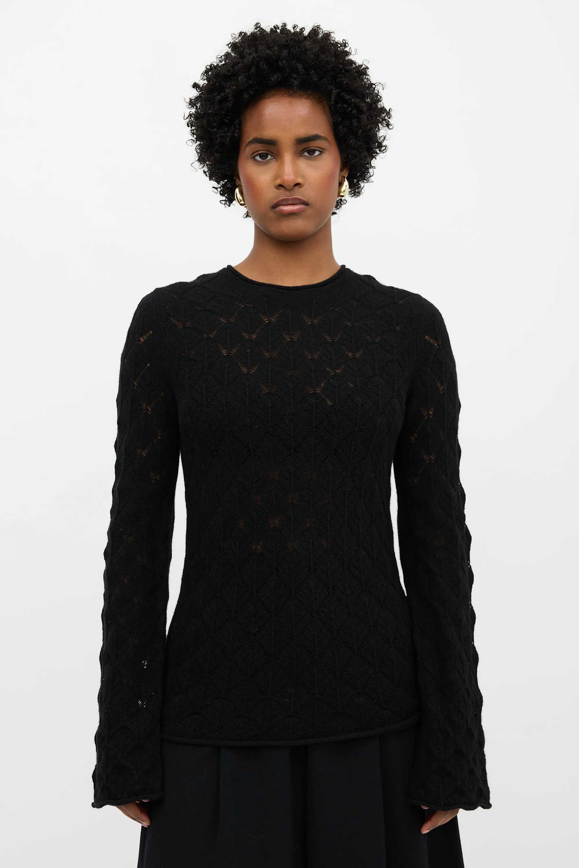 Patterned Knit Sweater sold by VSP Consignment