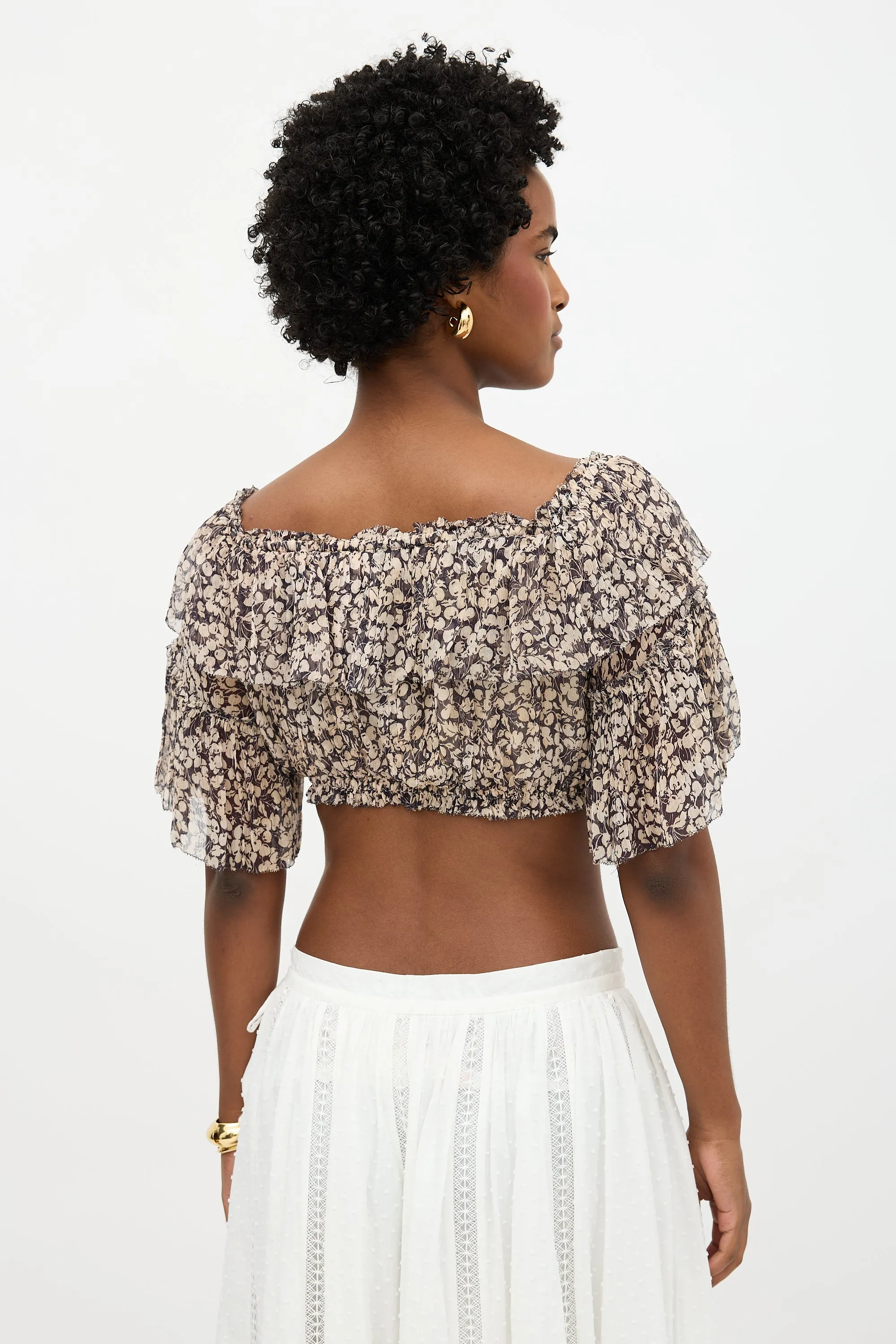 Silk Printed Blouse sold by VSP Consignment product image thumbnail 4