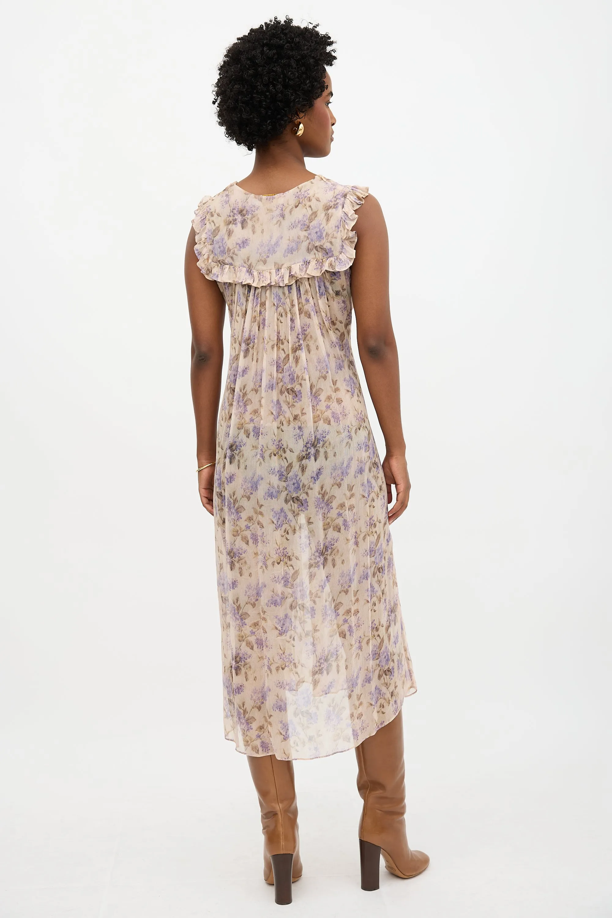 Floral Stranded Bib Dress sold by VSP Consignment product image thumbnail 4