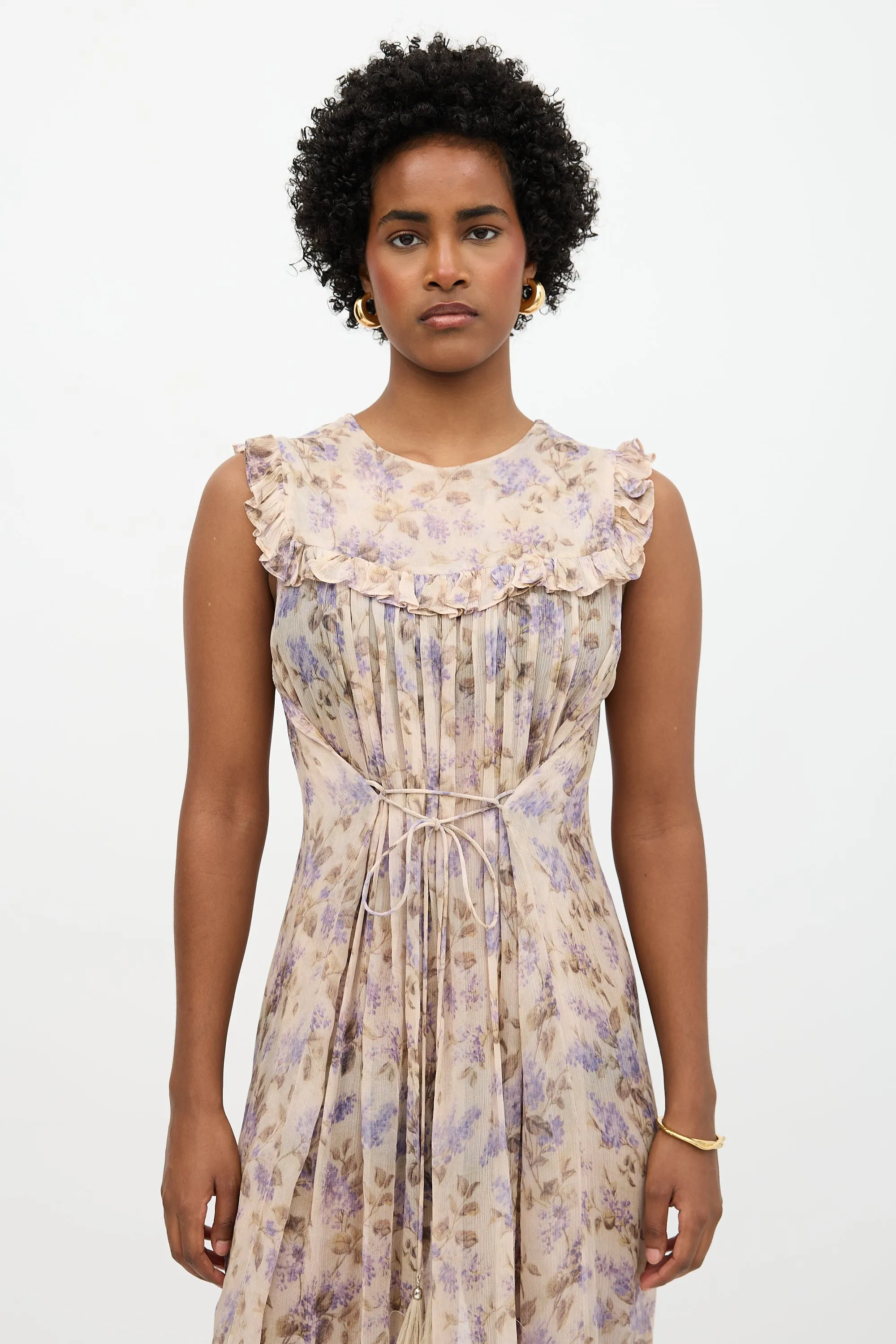Floral Stranded Bib Dress sold by VSP Consignment product image thumbnail 2
