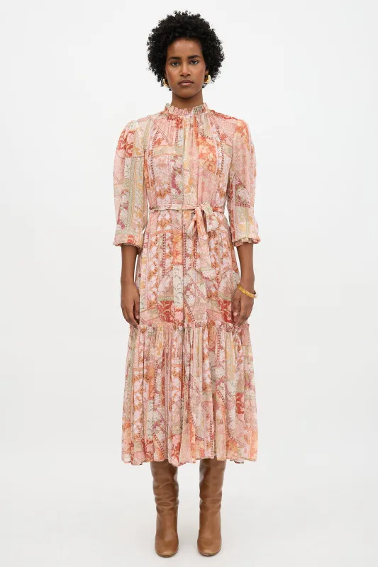 Floral Kaleidoscope Tubular Dress sold by VSP Consignment