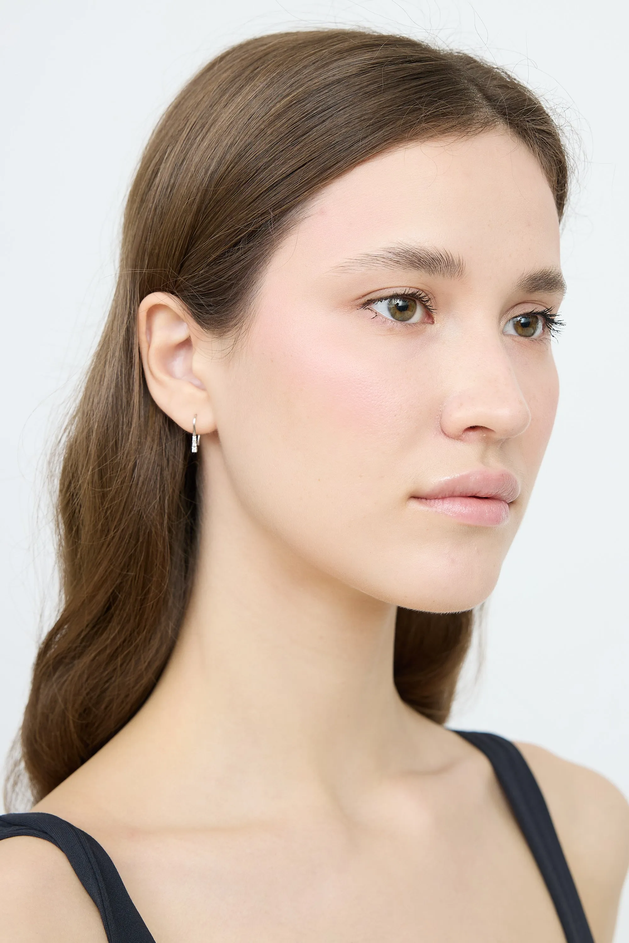 18K White Gold Diamond Earrings sold by VSP Consignment product image thumbnail 3