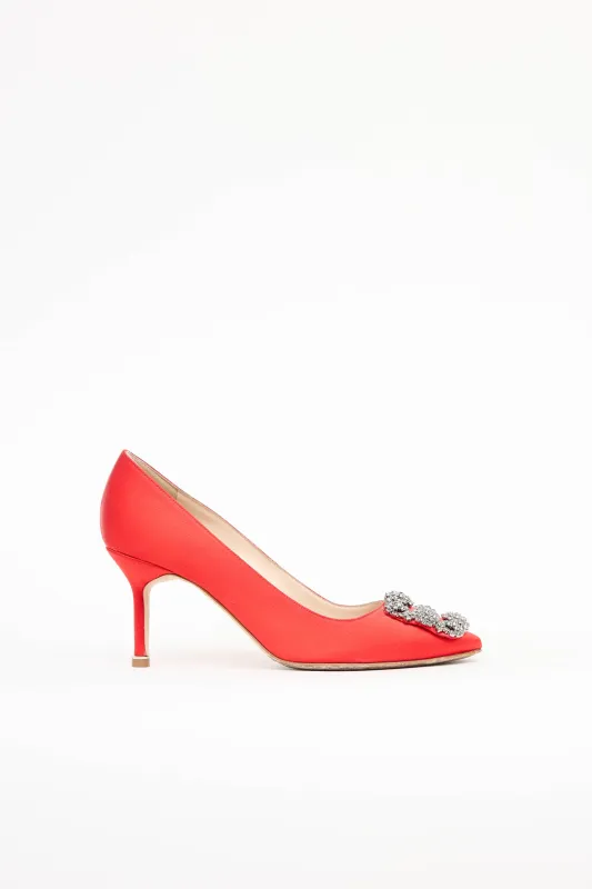 Satin Hangisi Pump sold by VSP Consignment