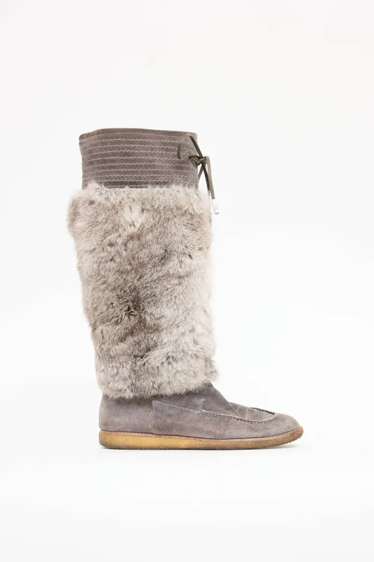 Fur Snow Boot sold by VSP Consignment