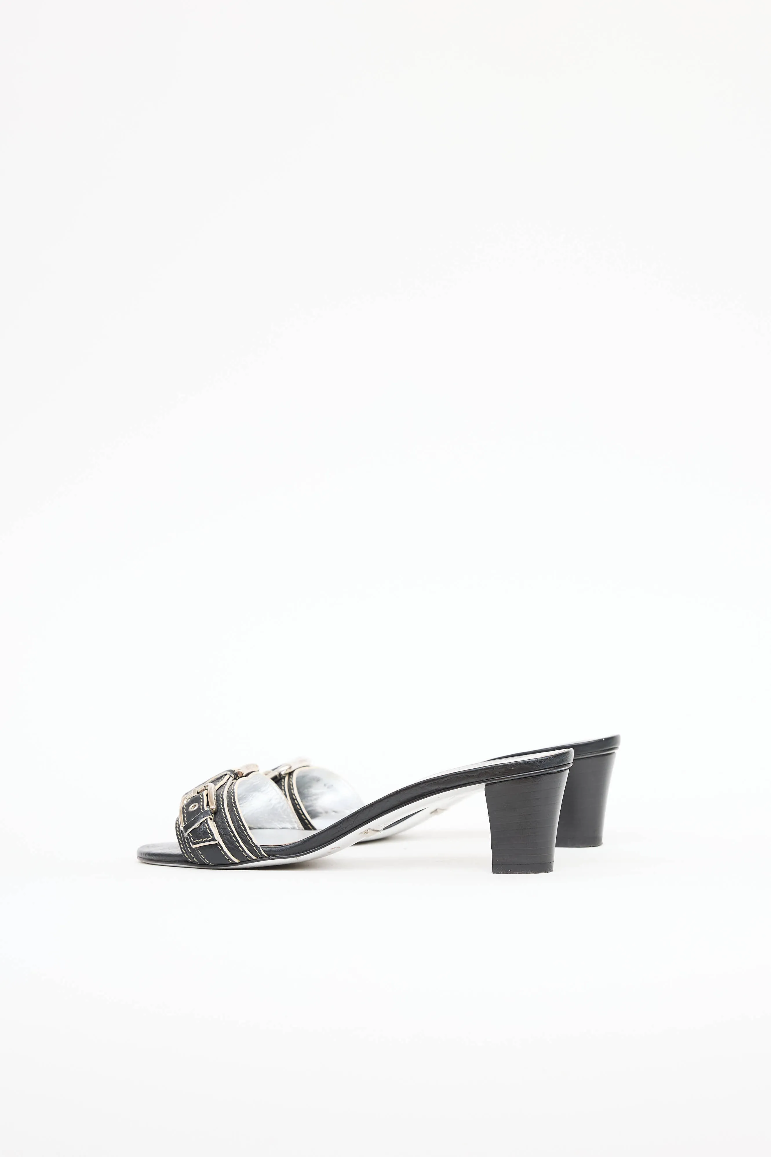 Leather Buckle Mule sold by VSP Consignment product image thumbnail 4
