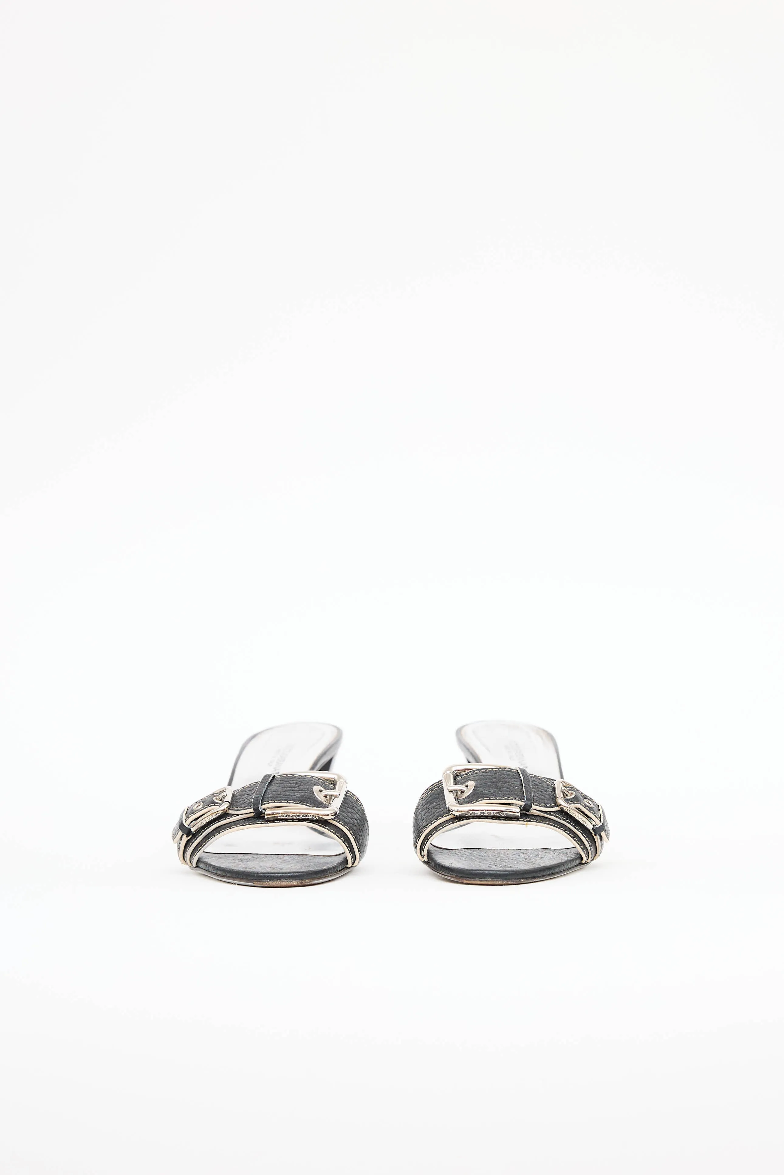 Leather Buckle Mule sold by VSP Consignment product image thumbnail 2