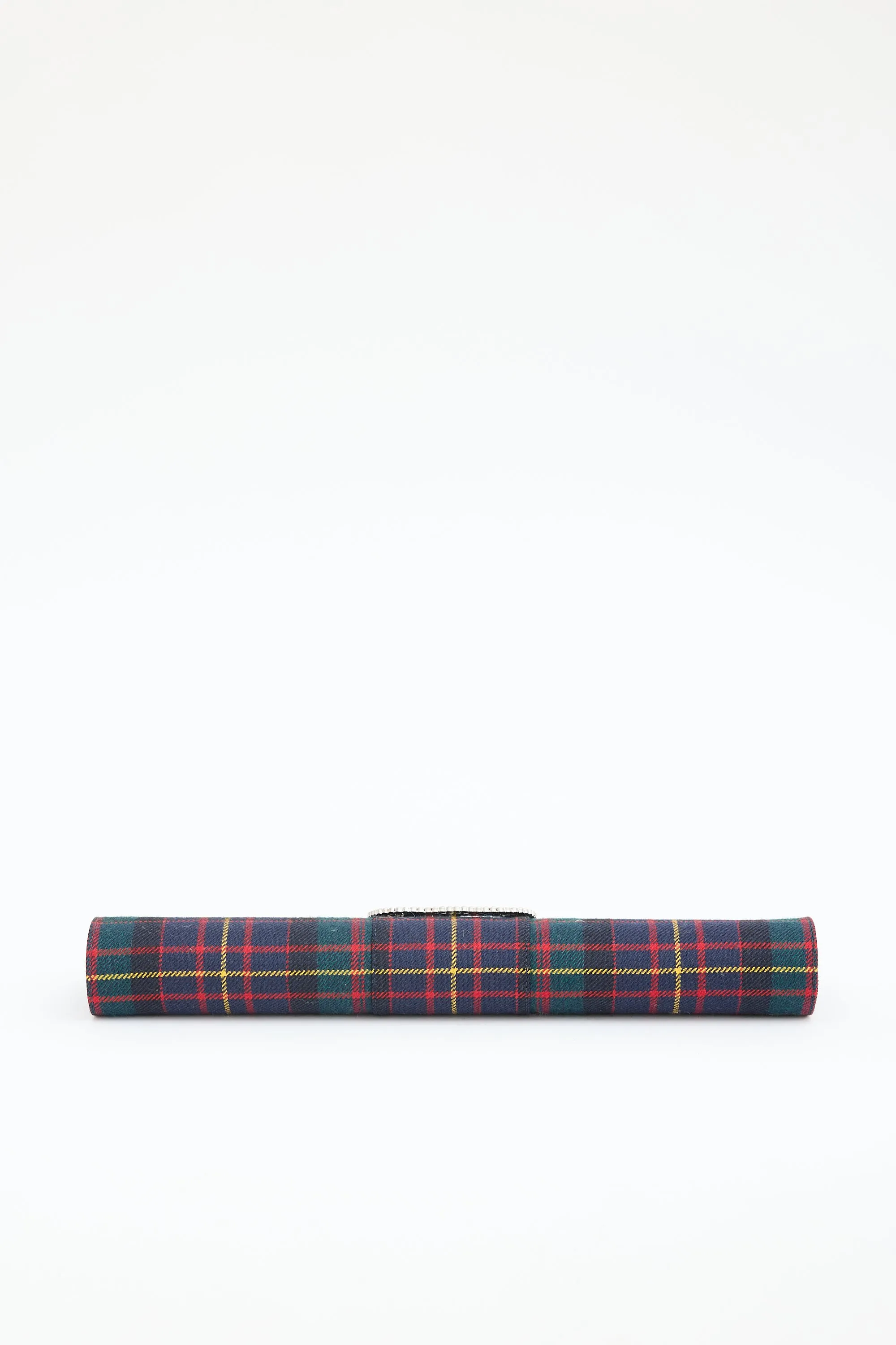 Plaid Pilgrim Buckle Tube Clutch sold by VSP Consignment product image thumbnail 5