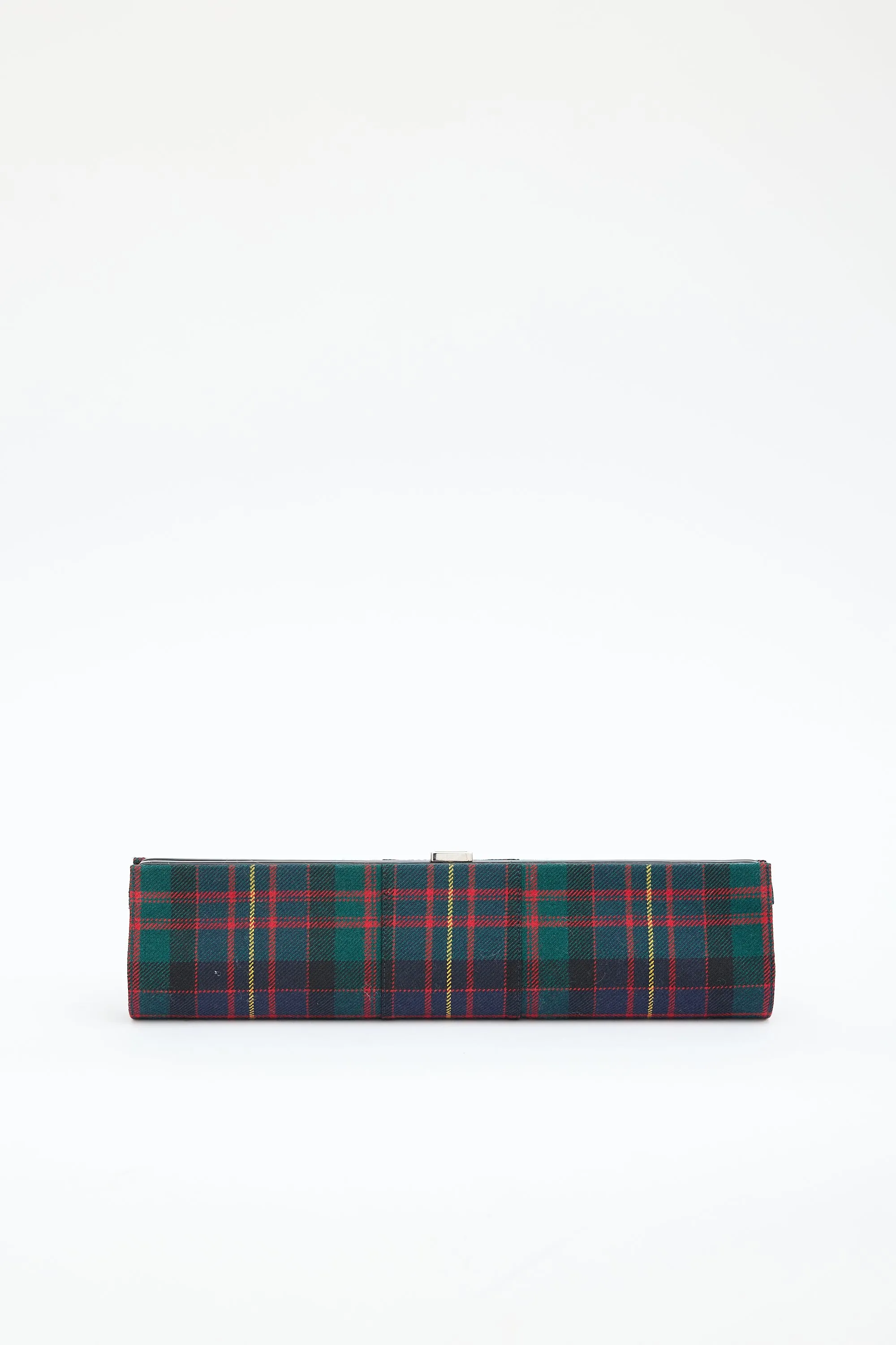 Plaid Pilgrim Buckle Tube Clutch sold by VSP Consignment product image thumbnail 3