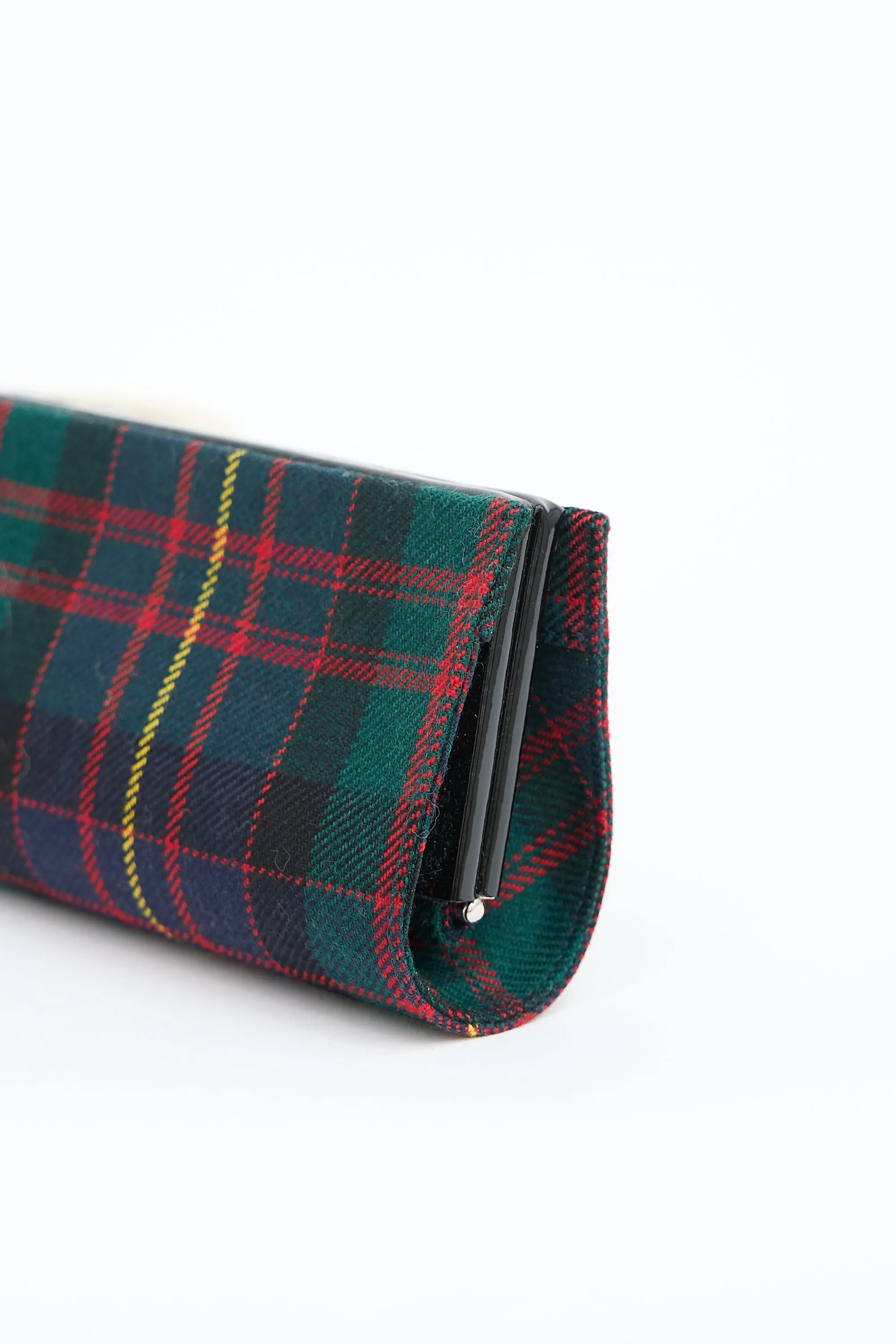 Plaid Pilgrim Buckle Tube Clutch sold by VSP Consignment product image thumbnail 4