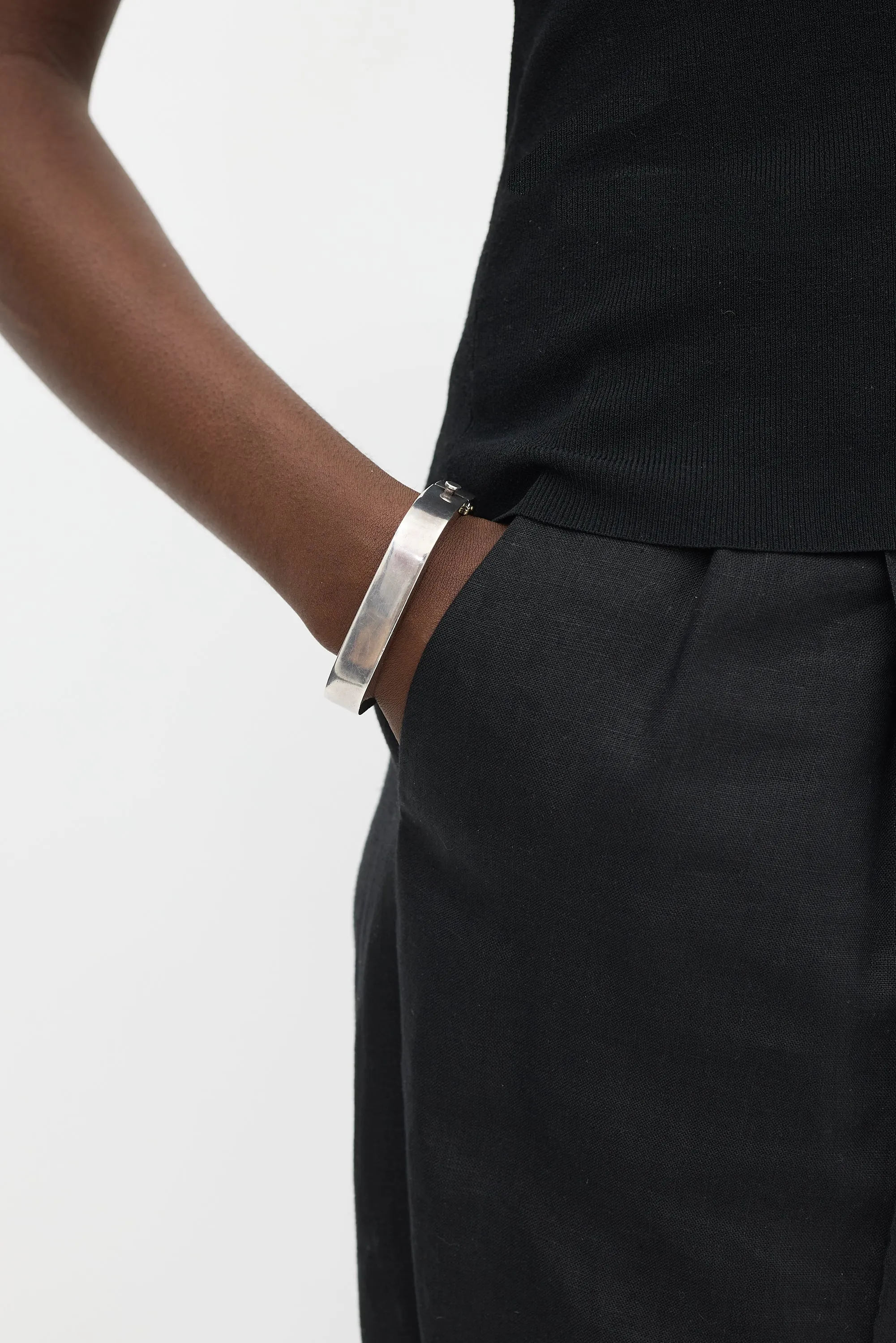 Sterling Silver Square Cuff Bracelet sold by VSP Consignment product image thumbnail 2