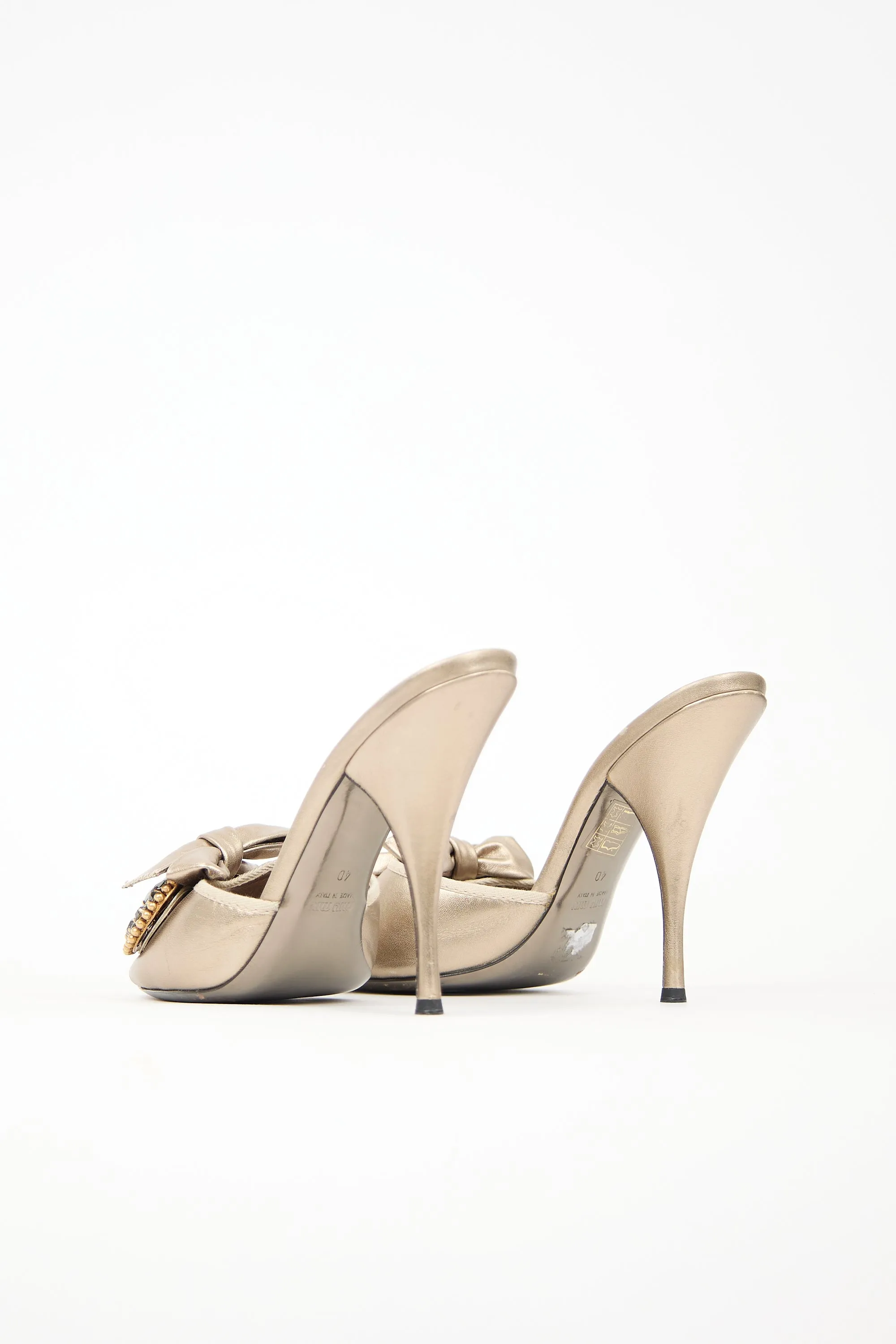 Leather Embellished Sandal sold by VSP Consignment product image thumbnail 4