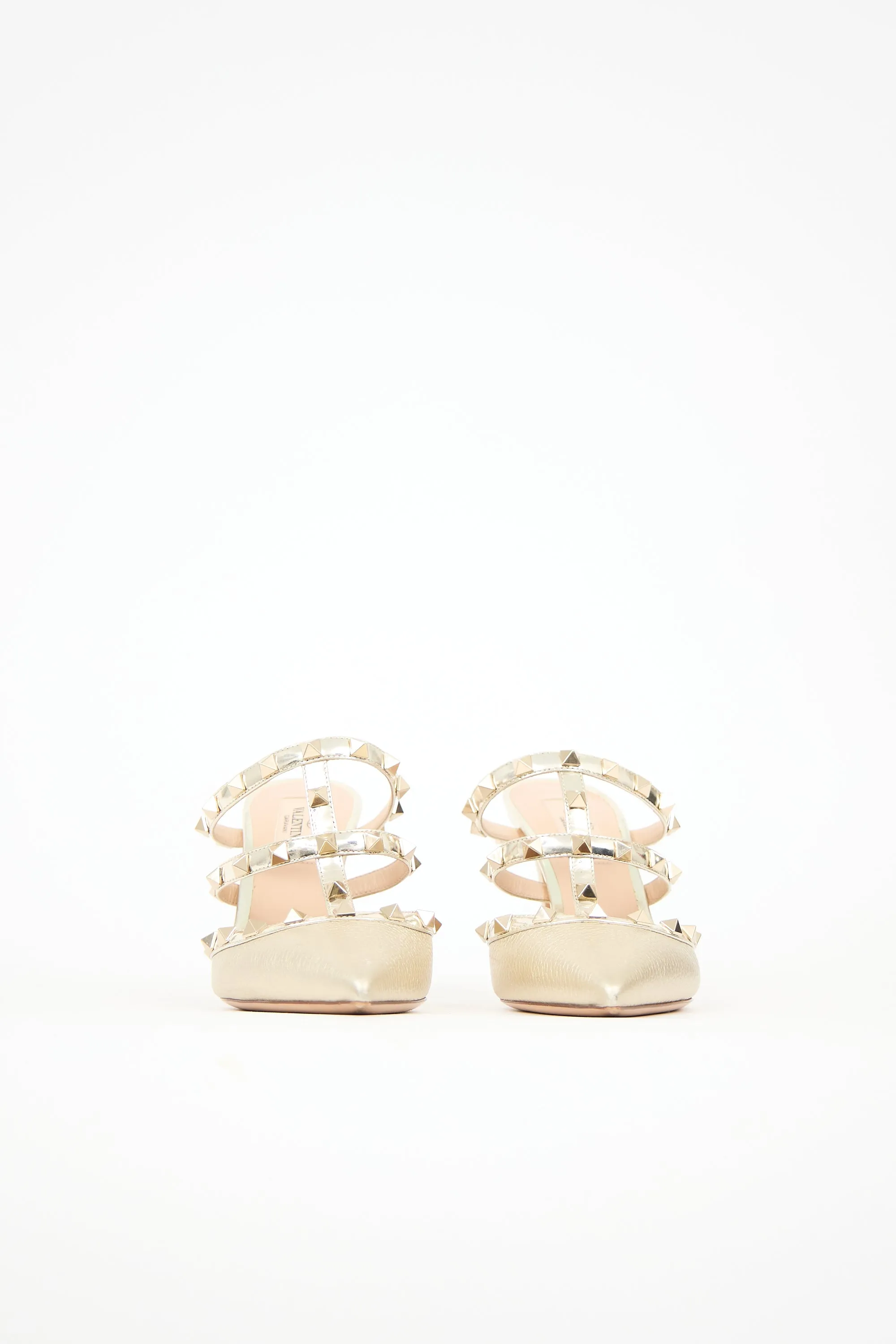 Leather Rockstud Cage Mule sold by VSP Consignment product image thumbnail 3