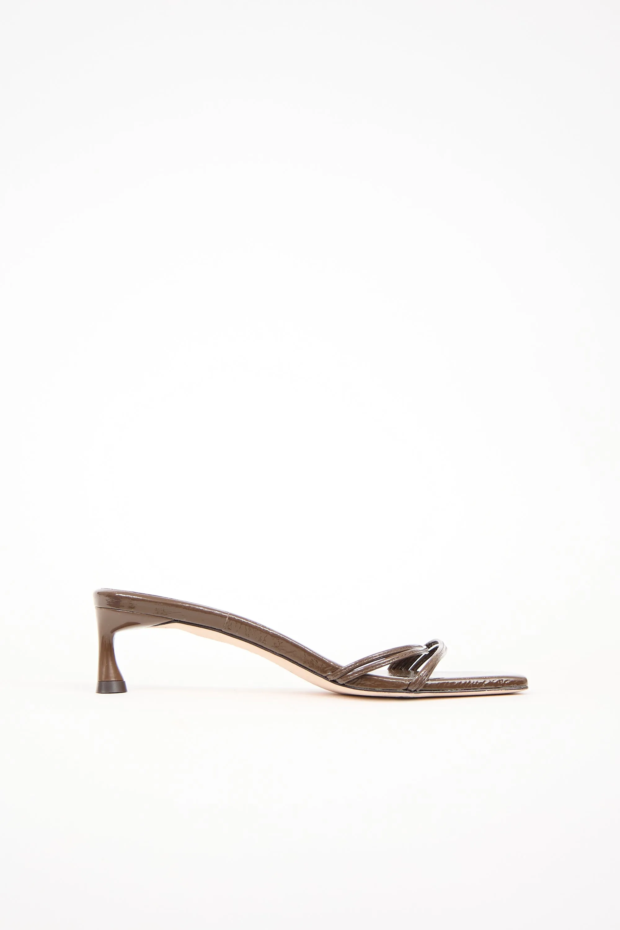 Patent Leather Jim Naplack Sandal sold by VSP Consignment