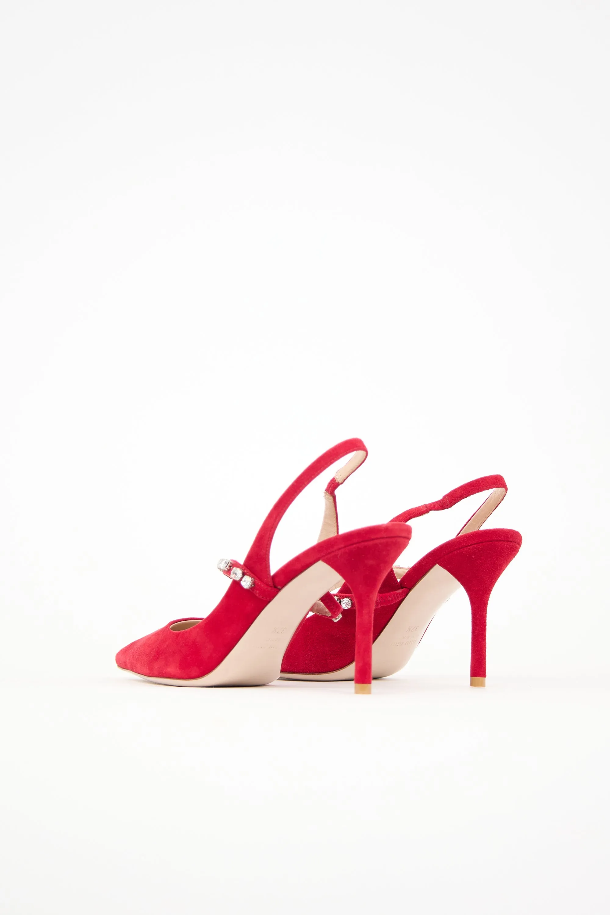 Suede Embellished Pump sold by VSP Consignment product image thumbnail 4