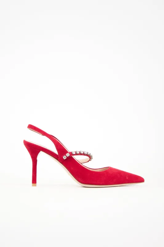 Suede Embellished Pump sold by VSP Consignment