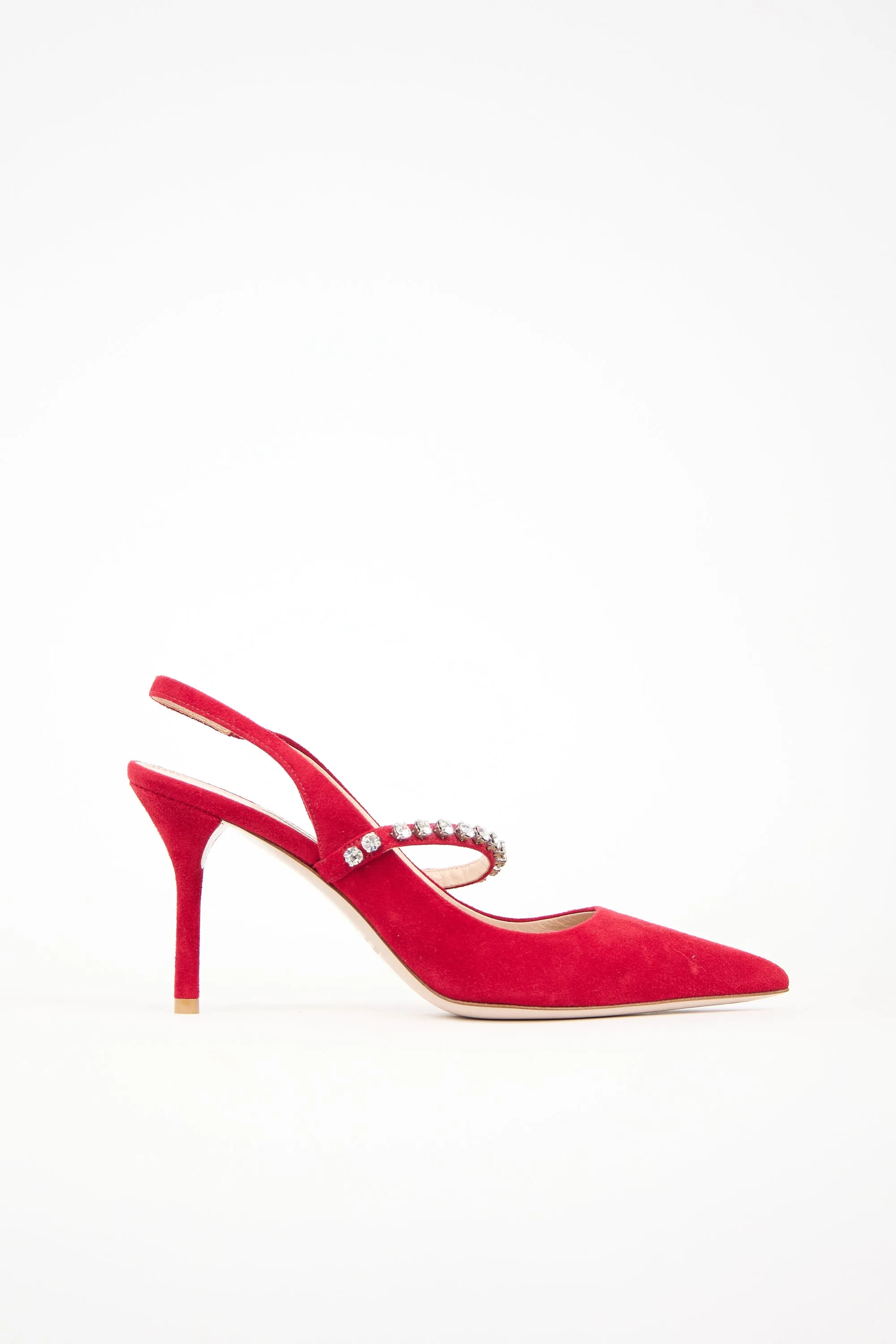 Suede Embellished Pump sold by VSP Consignment
