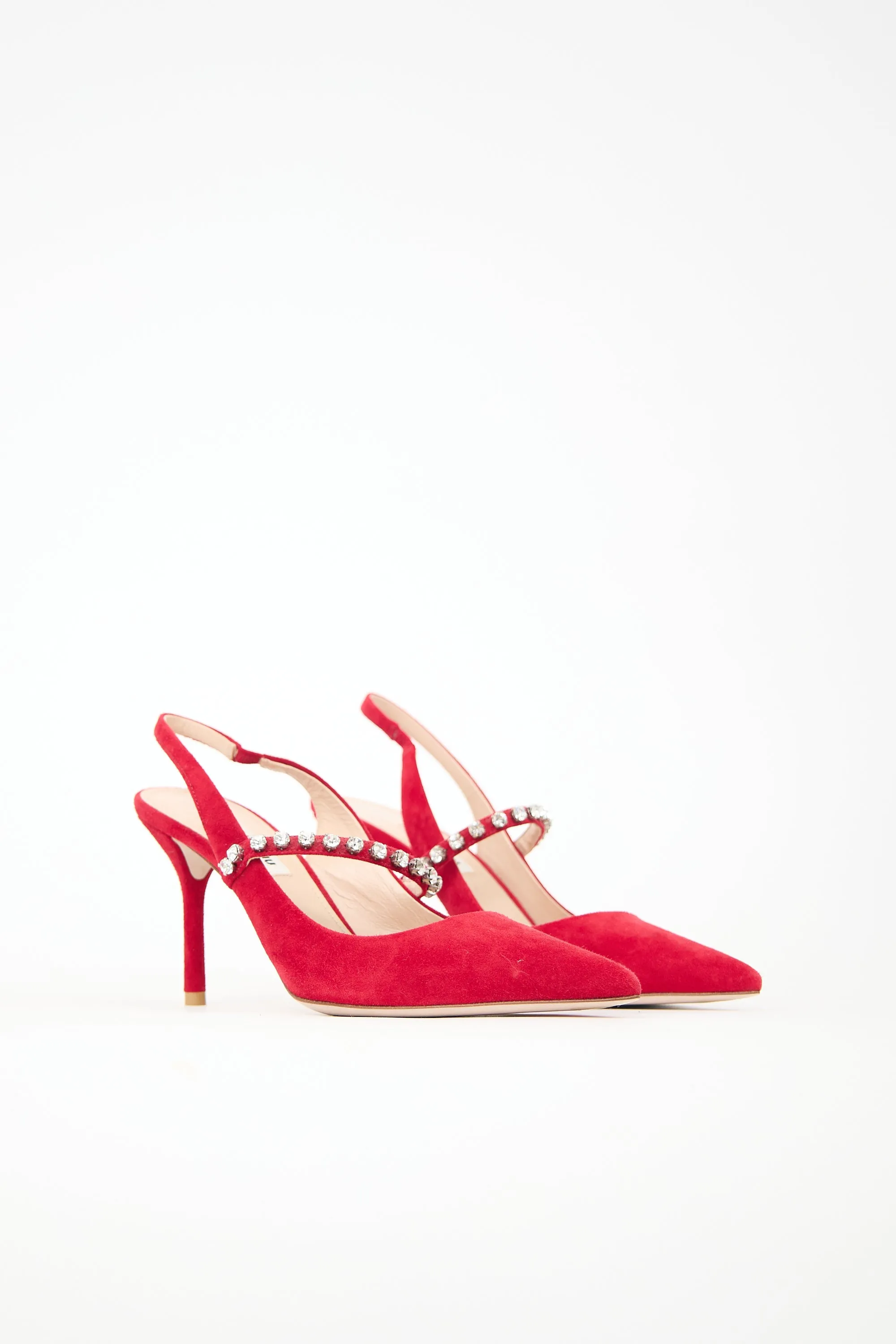 Suede Embellished Pump sold by VSP Consignment product image thumbnail 2