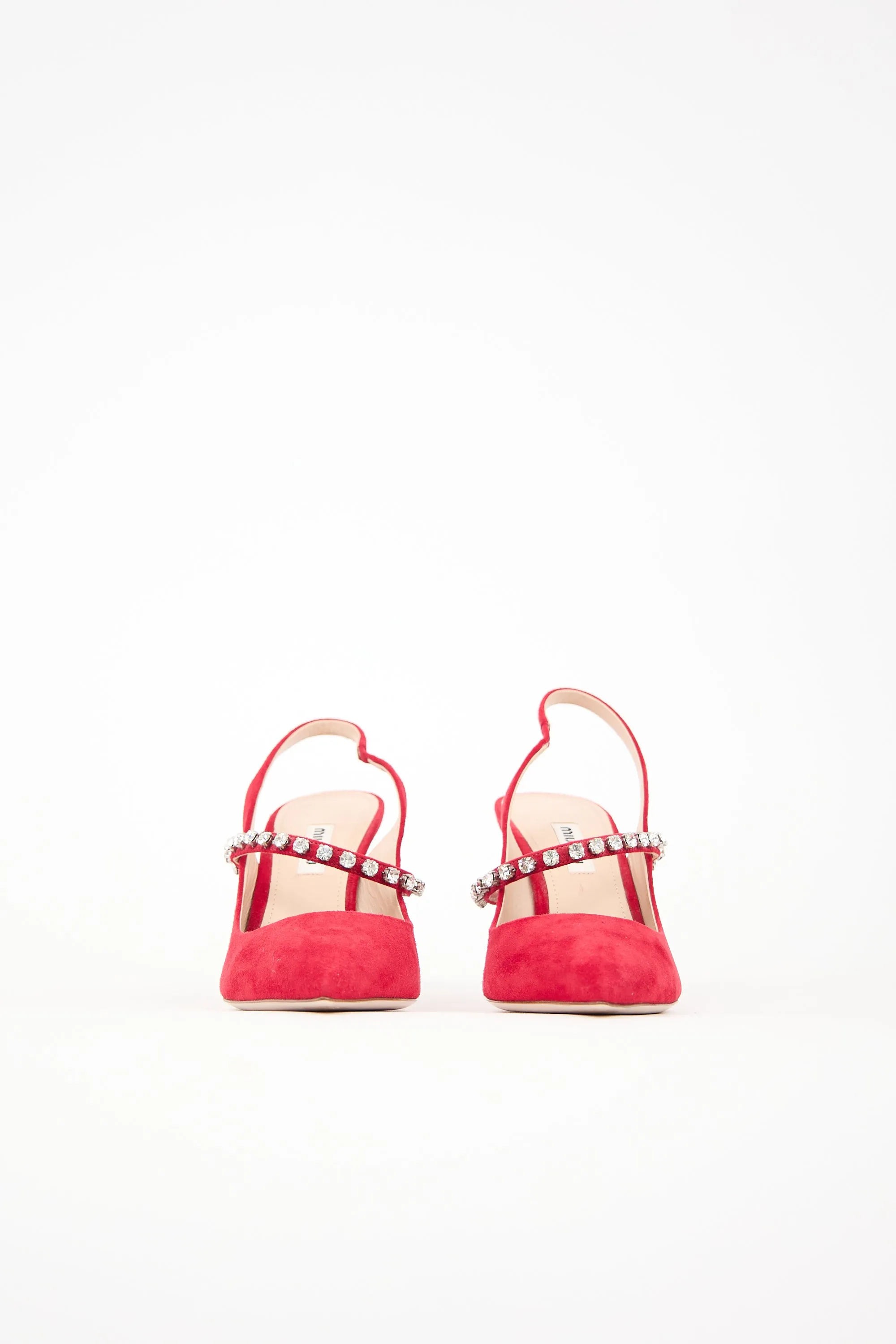 Suede Embellished Pump sold by VSP Consignment product image thumbnail 3