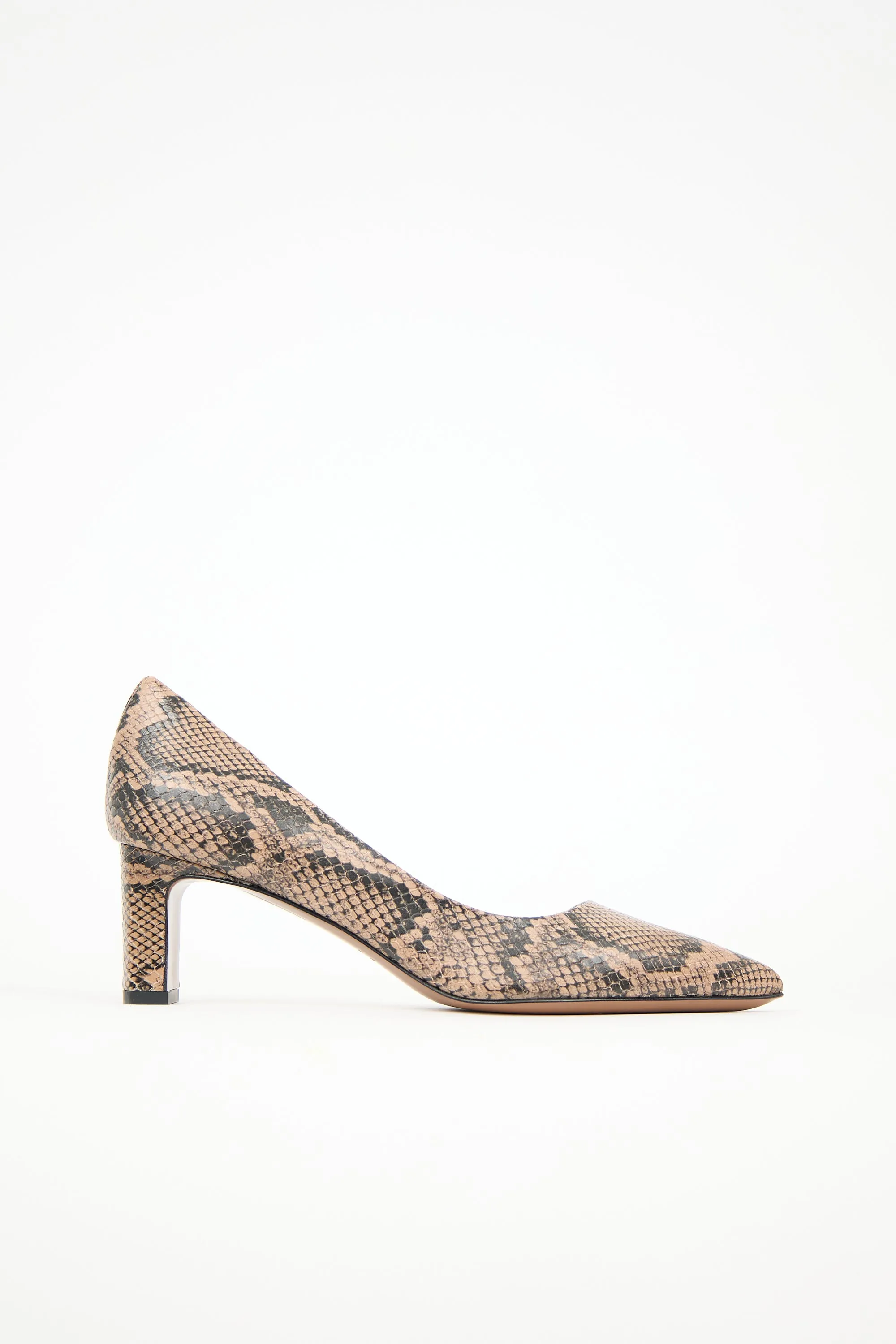 Embossed Leather Carmiano Pump sold by VSP Consignment