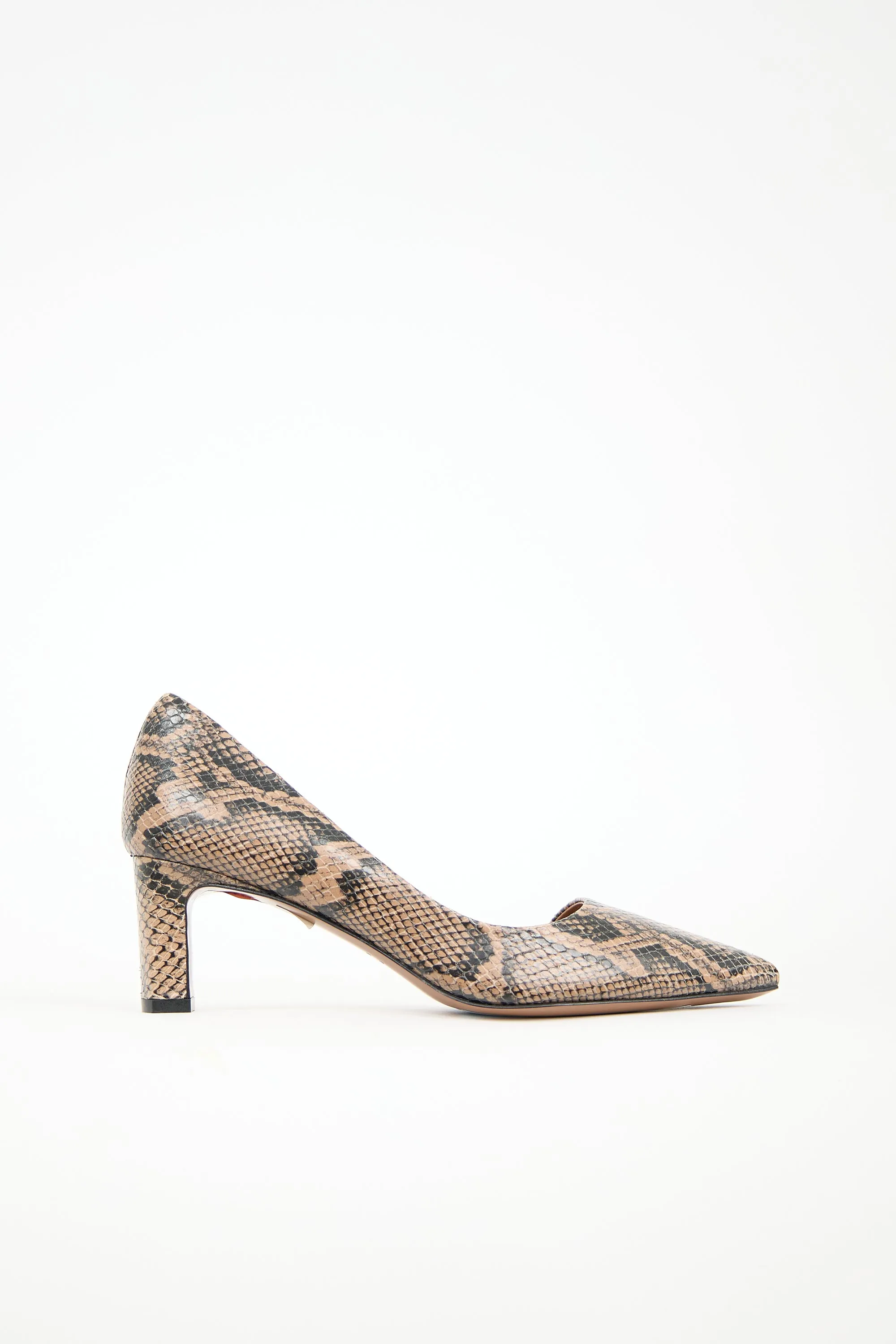 Embossed Leather Carmiano Pump sold by VSP Consignment