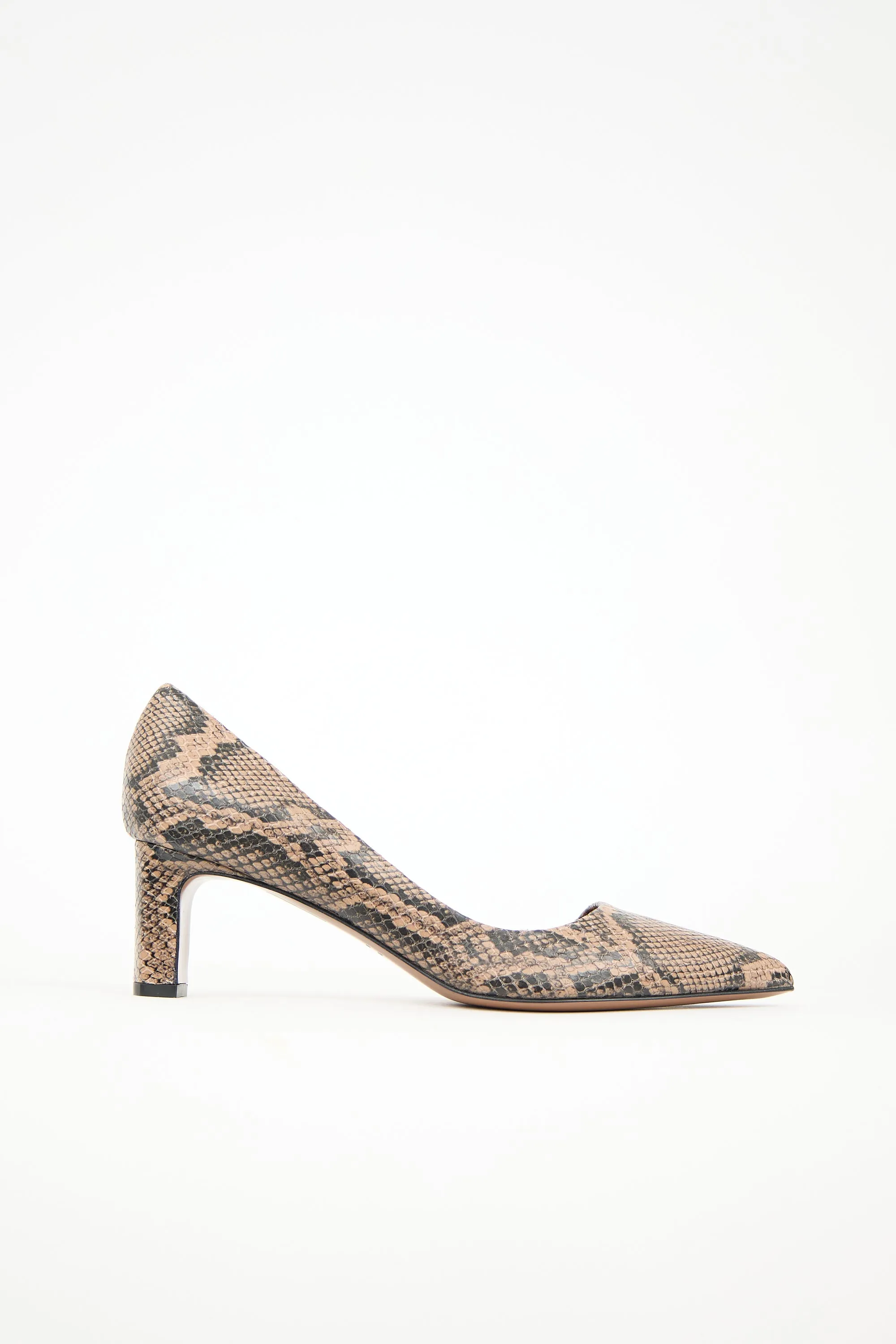 Embossed Leather Carmiano Pump sold by VSP Consignment