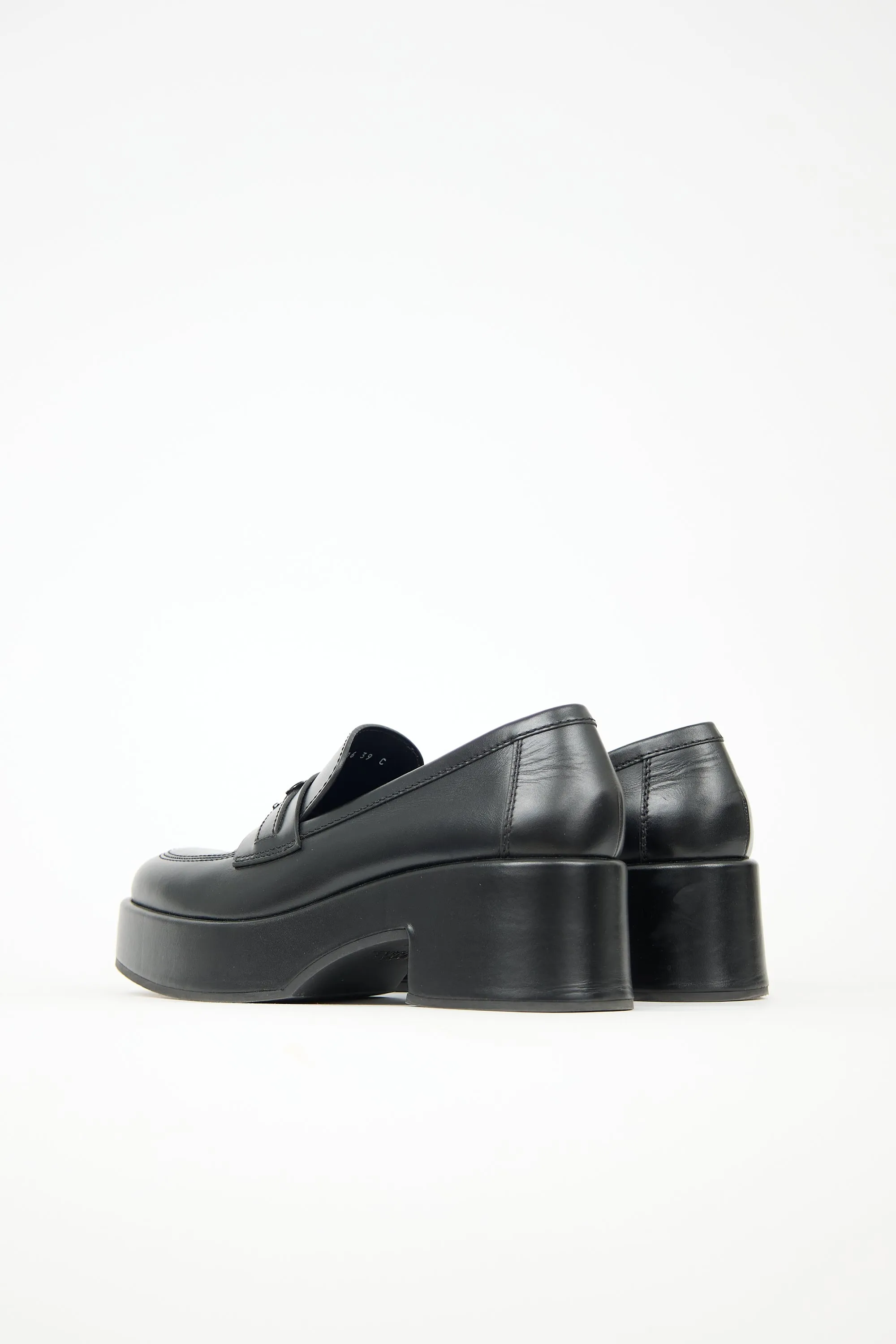 Leather CC Platform Loafer sold by VSP Consignment product image thumbnail 5