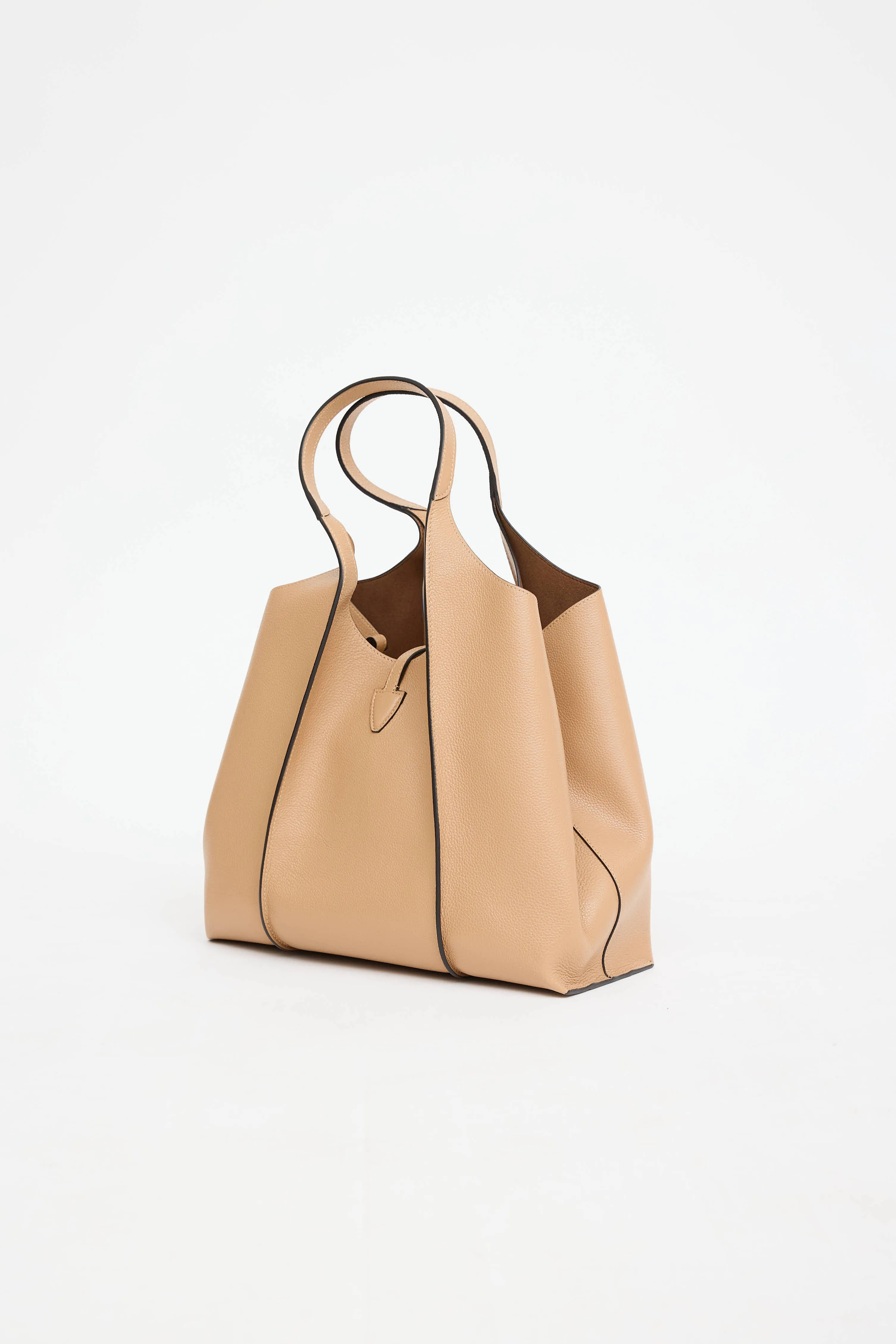 Leather T Timeless Shopping Bag sold by VSP Consignment product image thumbnail 5
