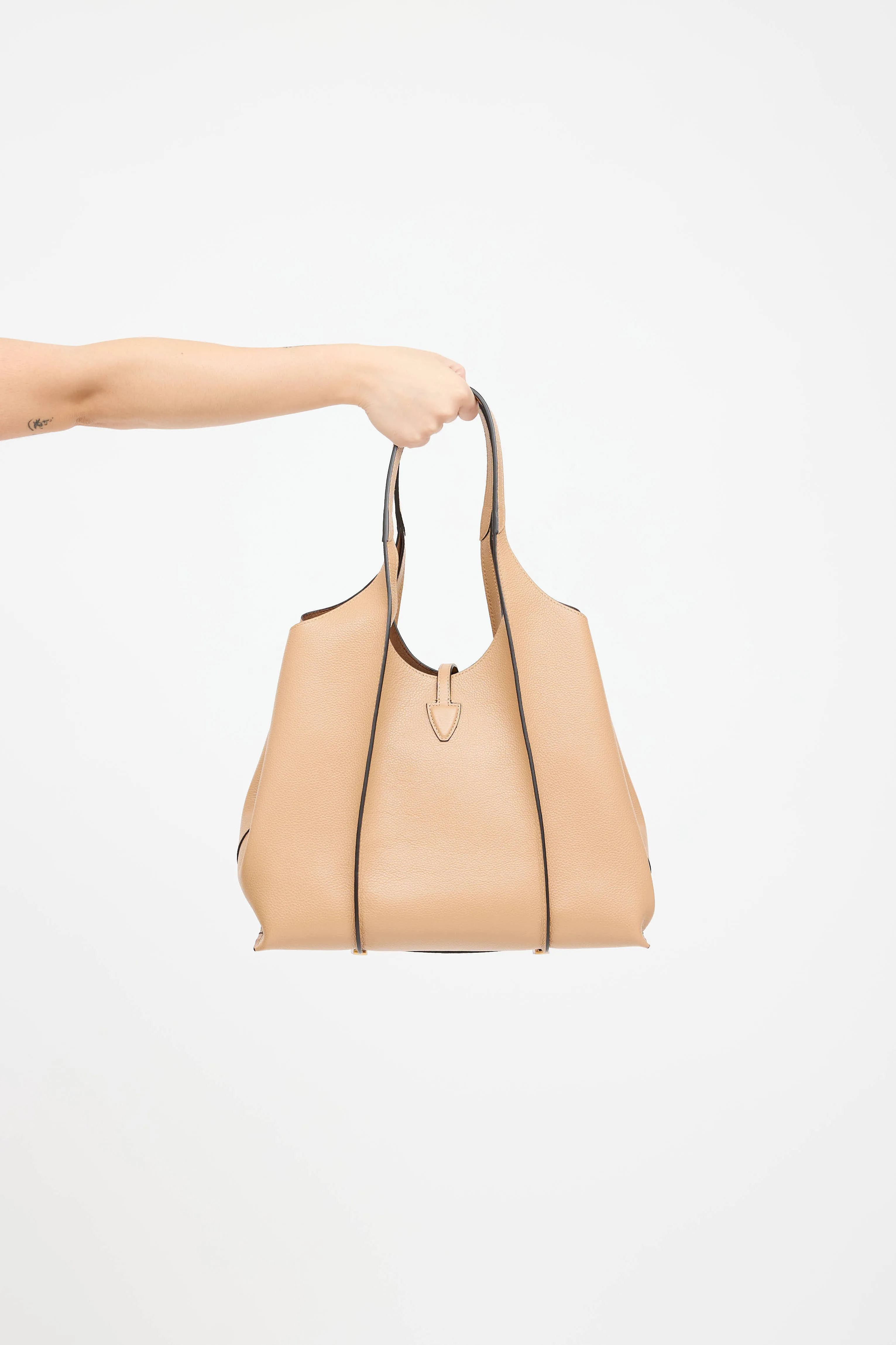 Leather T Timeless Shopping Bag sold by VSP Consignment product image thumbnail 3