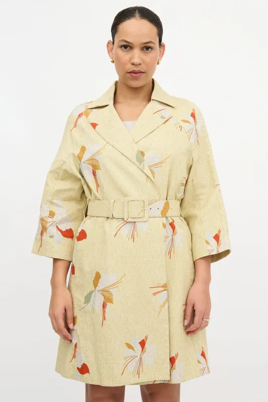 Belted Floral Coat sold by VSP Consignment
