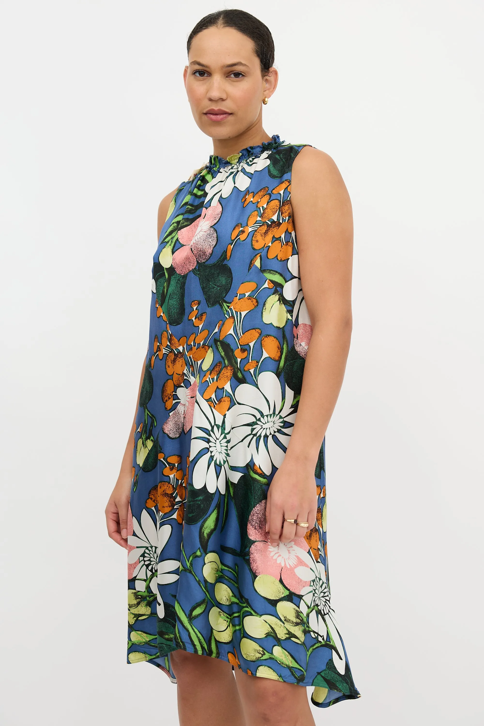 Silk Floral Dress sold by VSP Consignment product image thumbnail 3