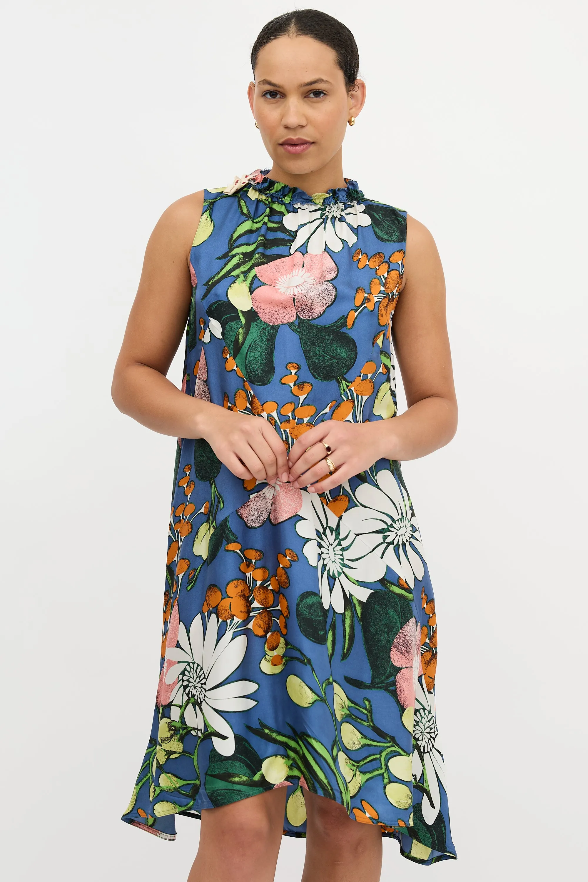 Silk Floral Dress sold by VSP Consignment product image thumbnail 5