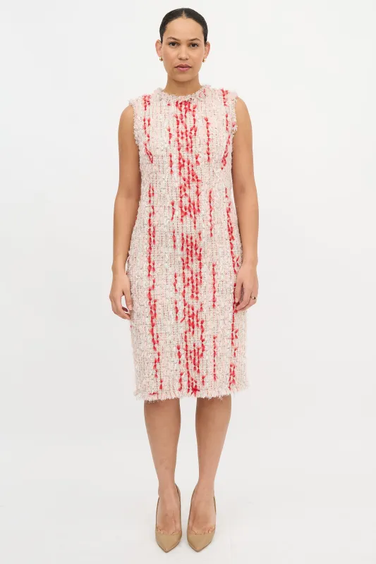 Frayed Tweed Dress made by Alexander McQueen