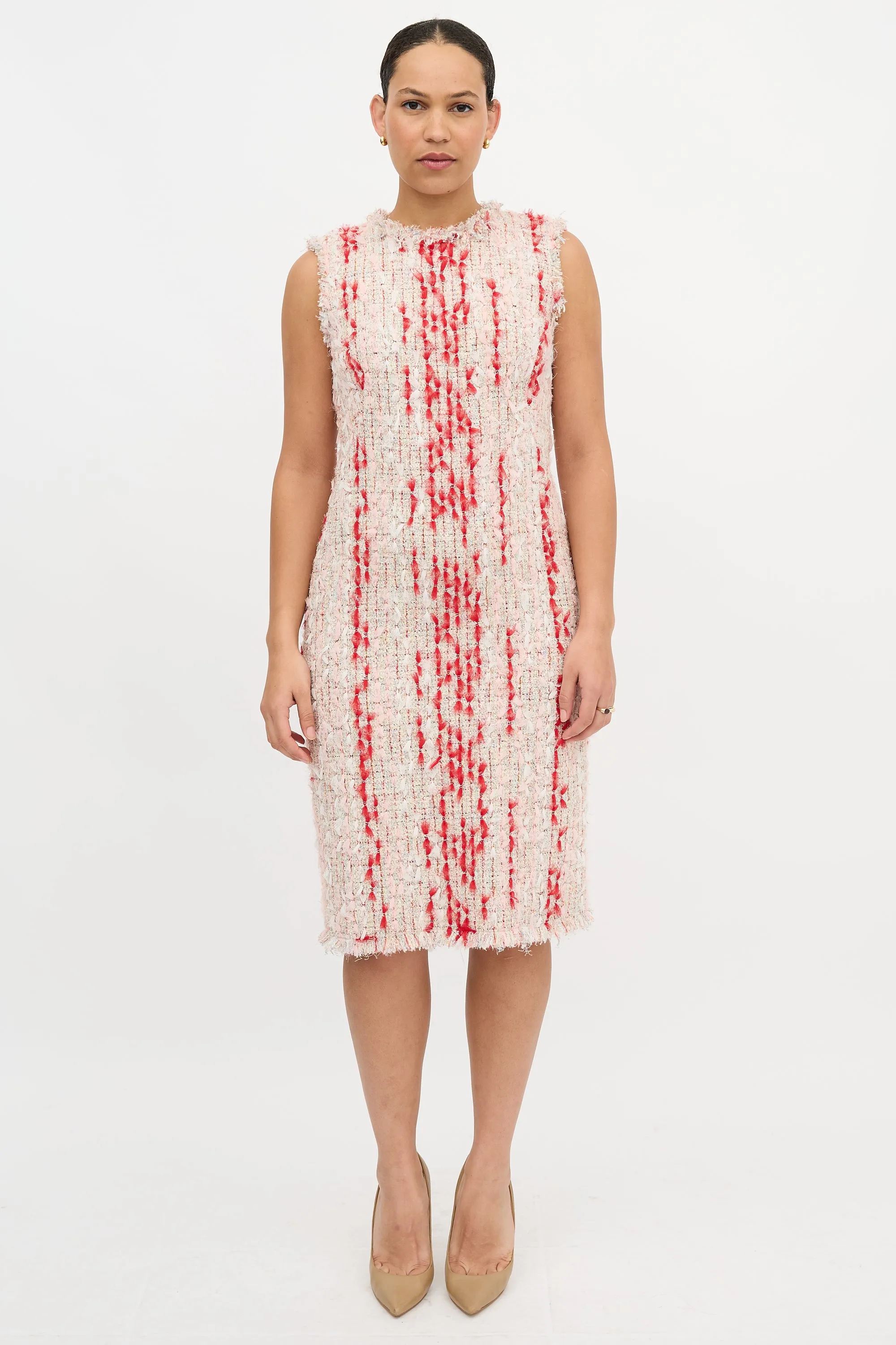 Frayed Tweed Dress sold by VSP Consignment