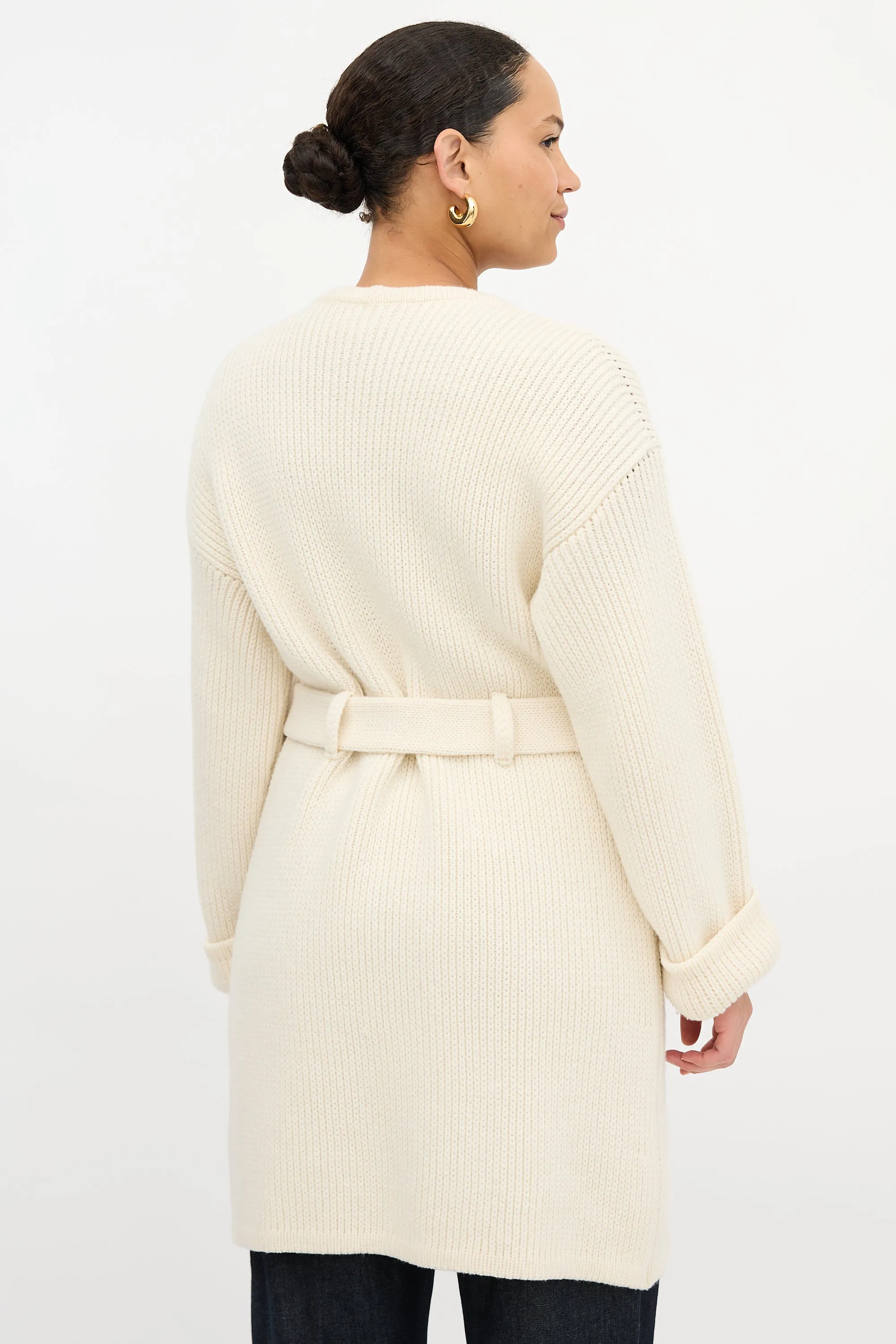 Wool GG Belted Cardigan sold by VSP Consignment product image thumbnail 4