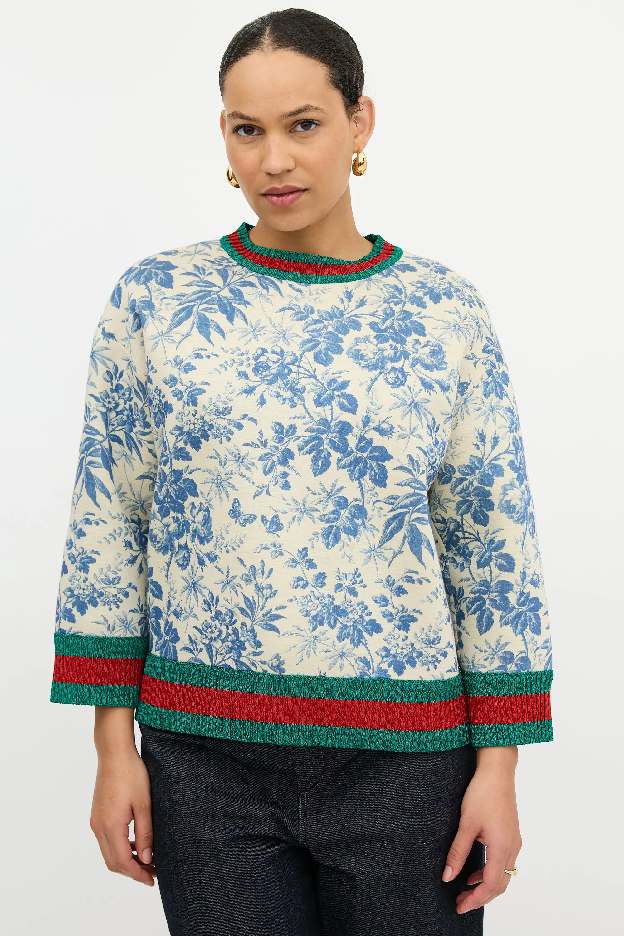 Resort 2016 Floral Sweater sold by VSP Consignment