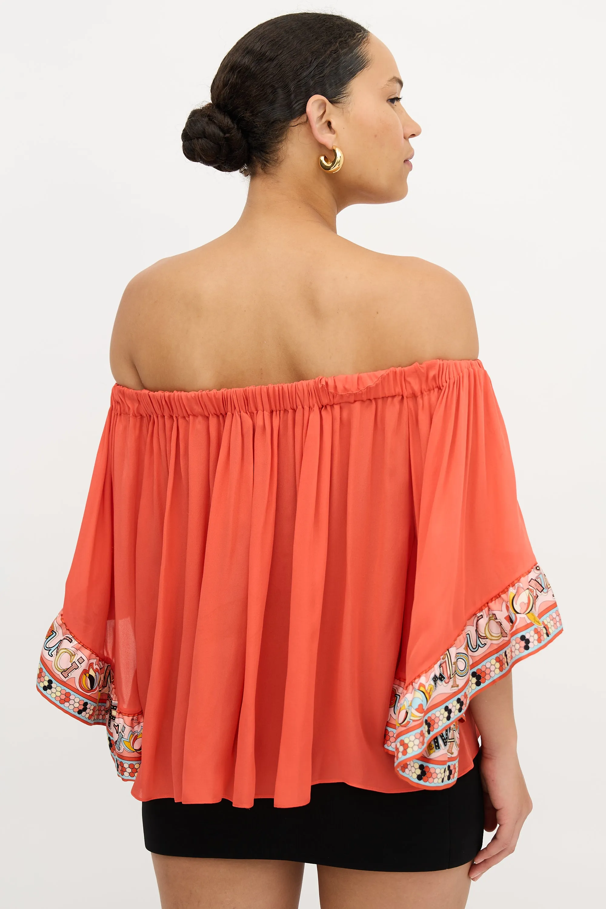 Silk Off The Shoulder Top sold by VSP Consignment product image thumbnail 4