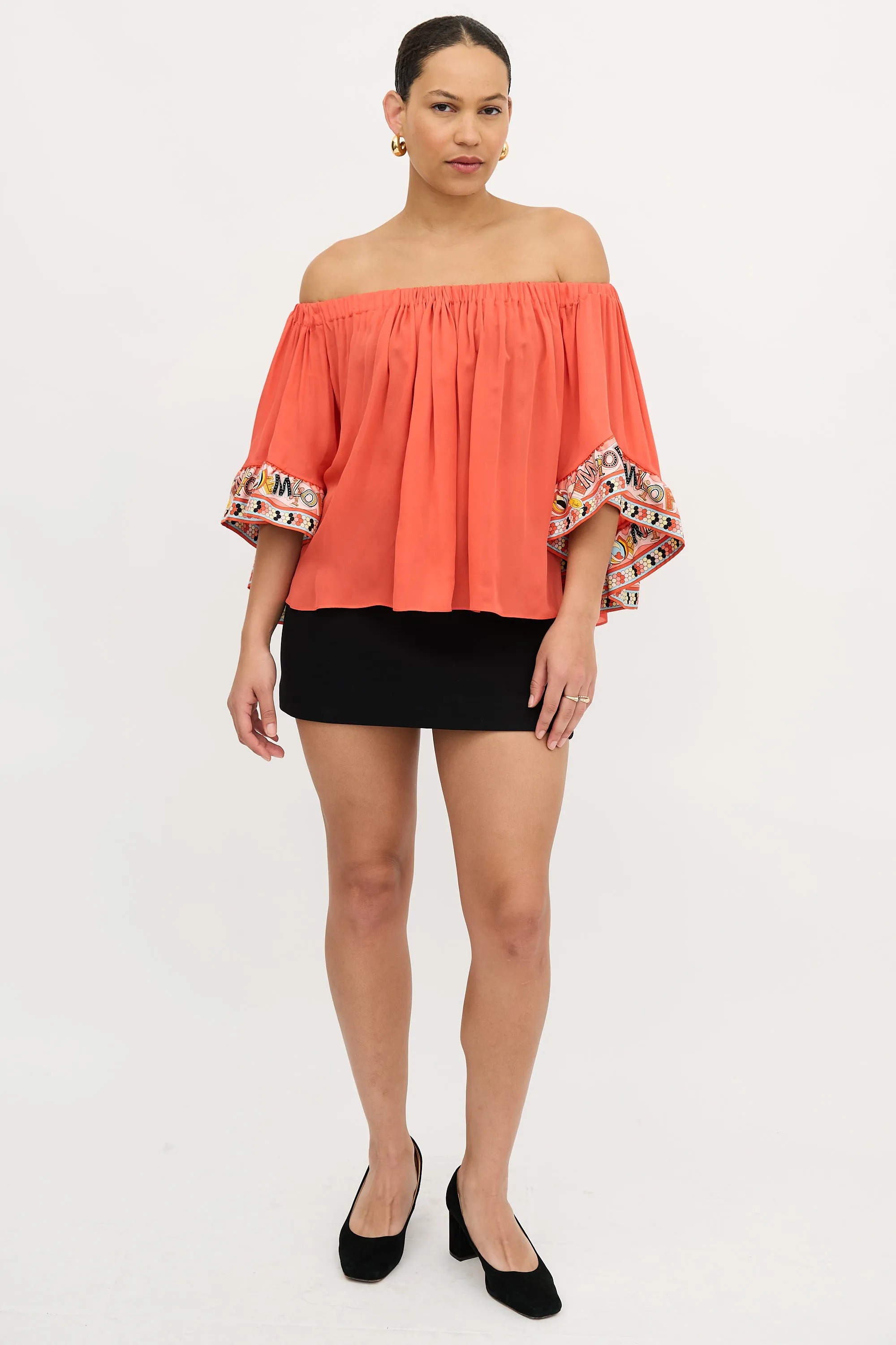 Silk Off The Shoulder Top sold by VSP Consignment product image thumbnail 5