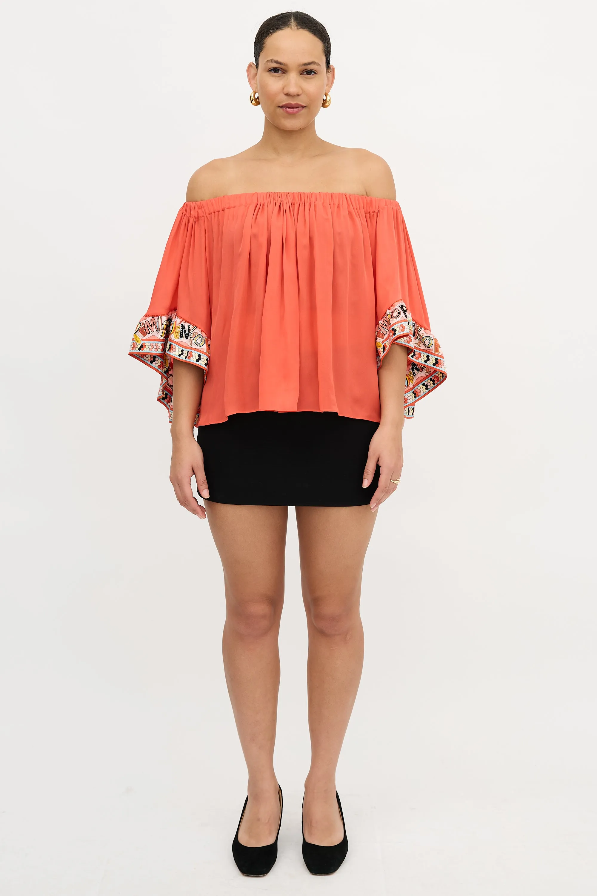 Silk Off The Shoulder Top sold by VSP Consignment product image thumbnail 2