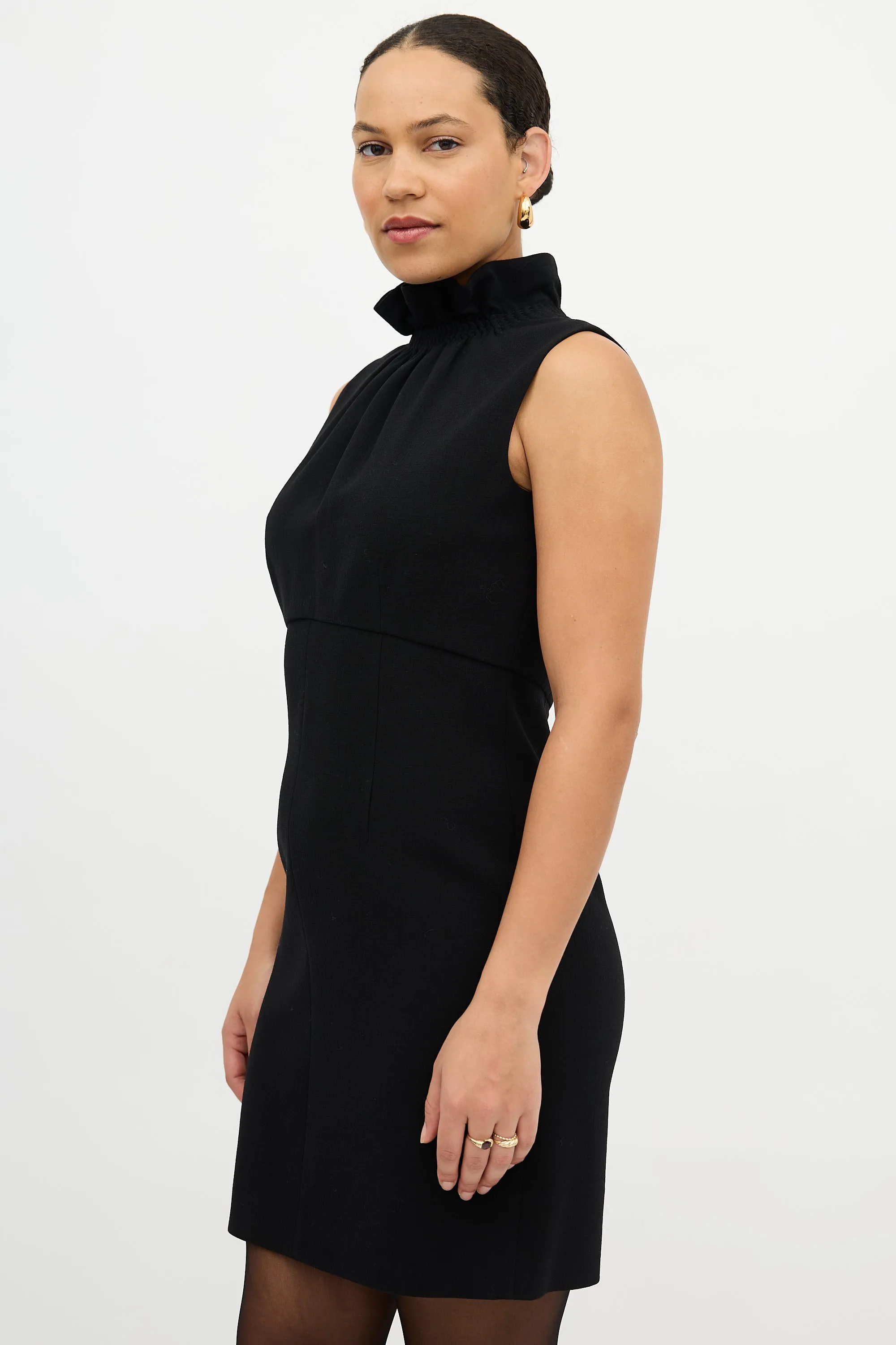 Wool Mock Neck Dress sold by VSP Consignment product image thumbnail 3
