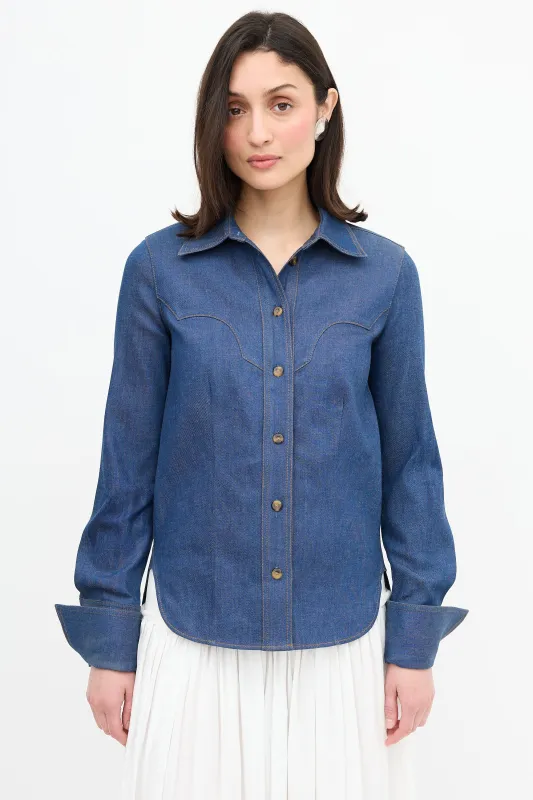 Denim Dena Shirt sold by VSP Consignment