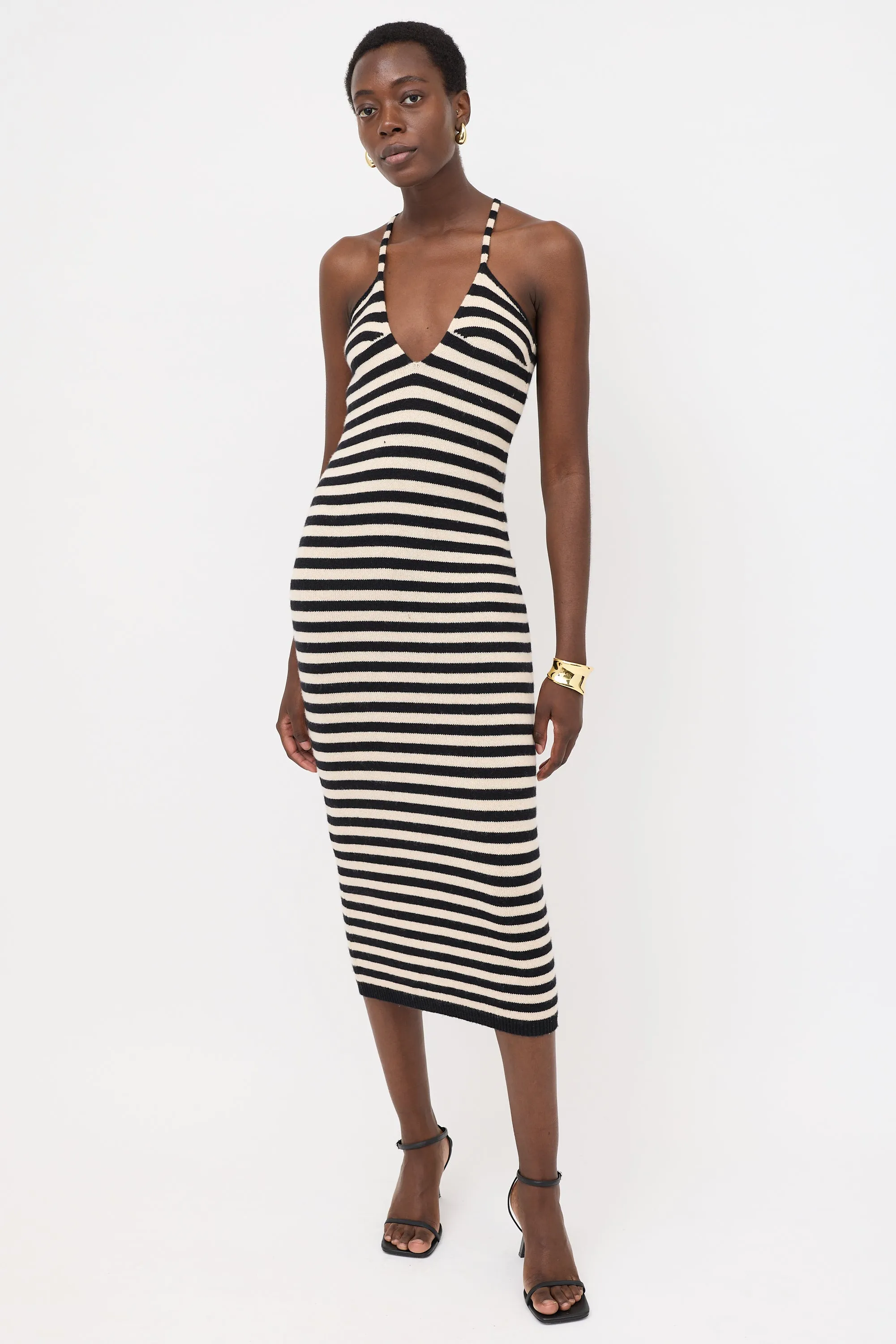 Cashmere Striped Georgia Dress sold by VSP Consignment product image thumbnail 5