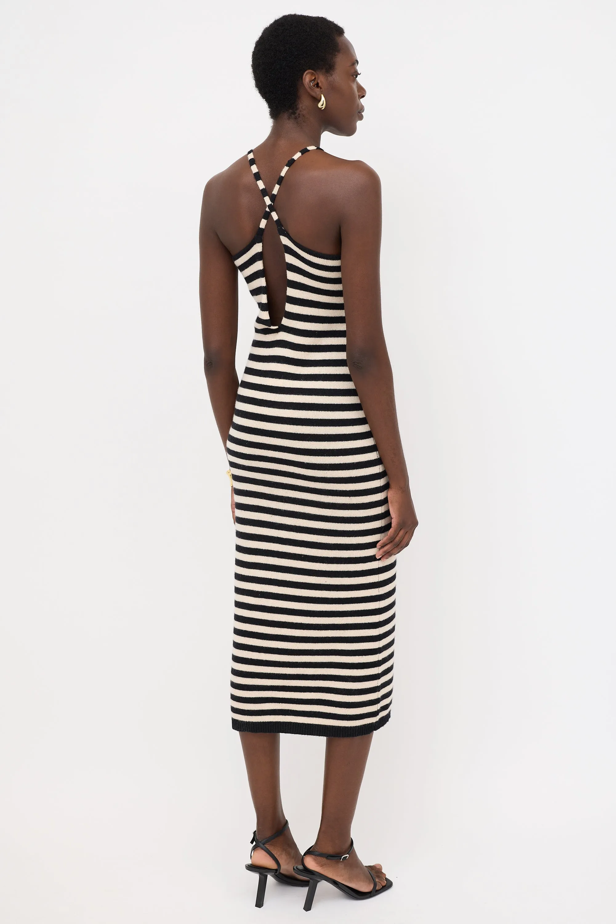 Cashmere Striped Georgia Dress sold by VSP Consignment product image thumbnail 4